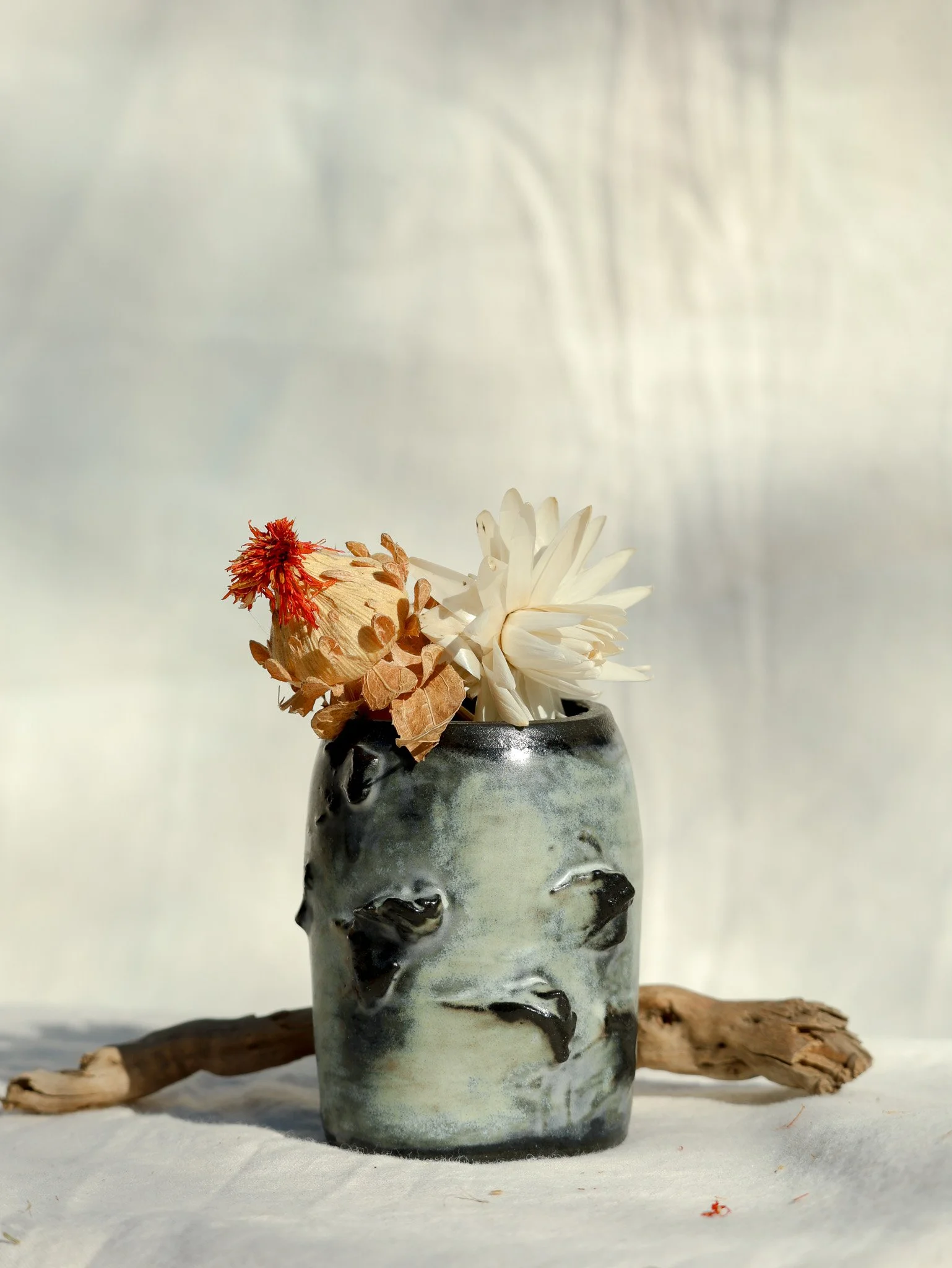 Marbled Porcelain Textured Vase, 2026