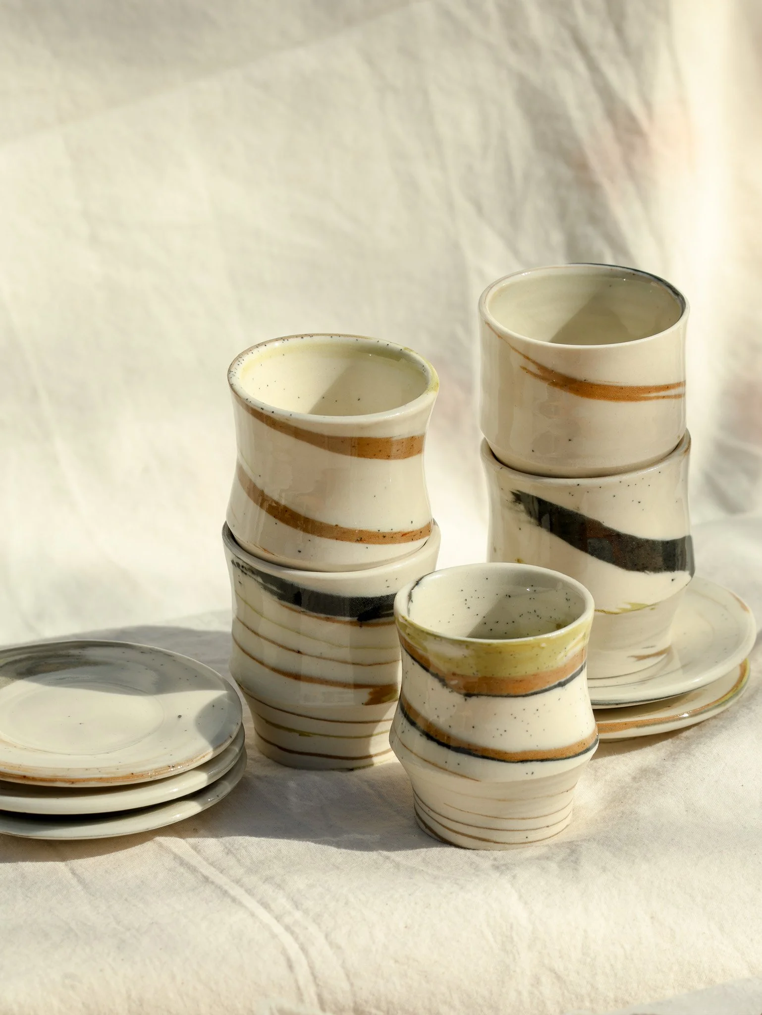 Marbled Porcelain Espresso Cup & Dish Set, 2026