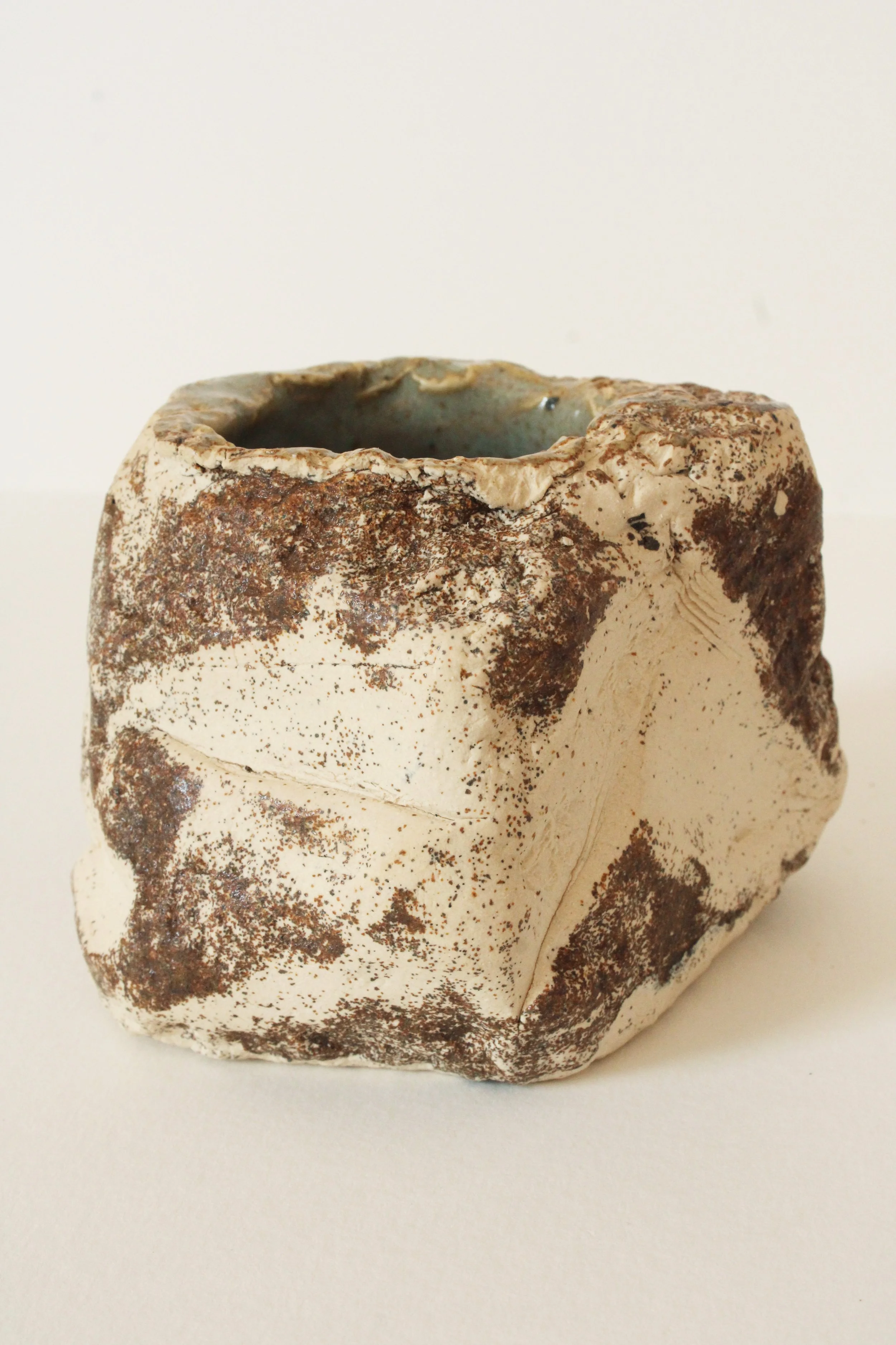 "Earth Cup" - ceramic stoneware, food safe glaze, volcanic sand - 2024