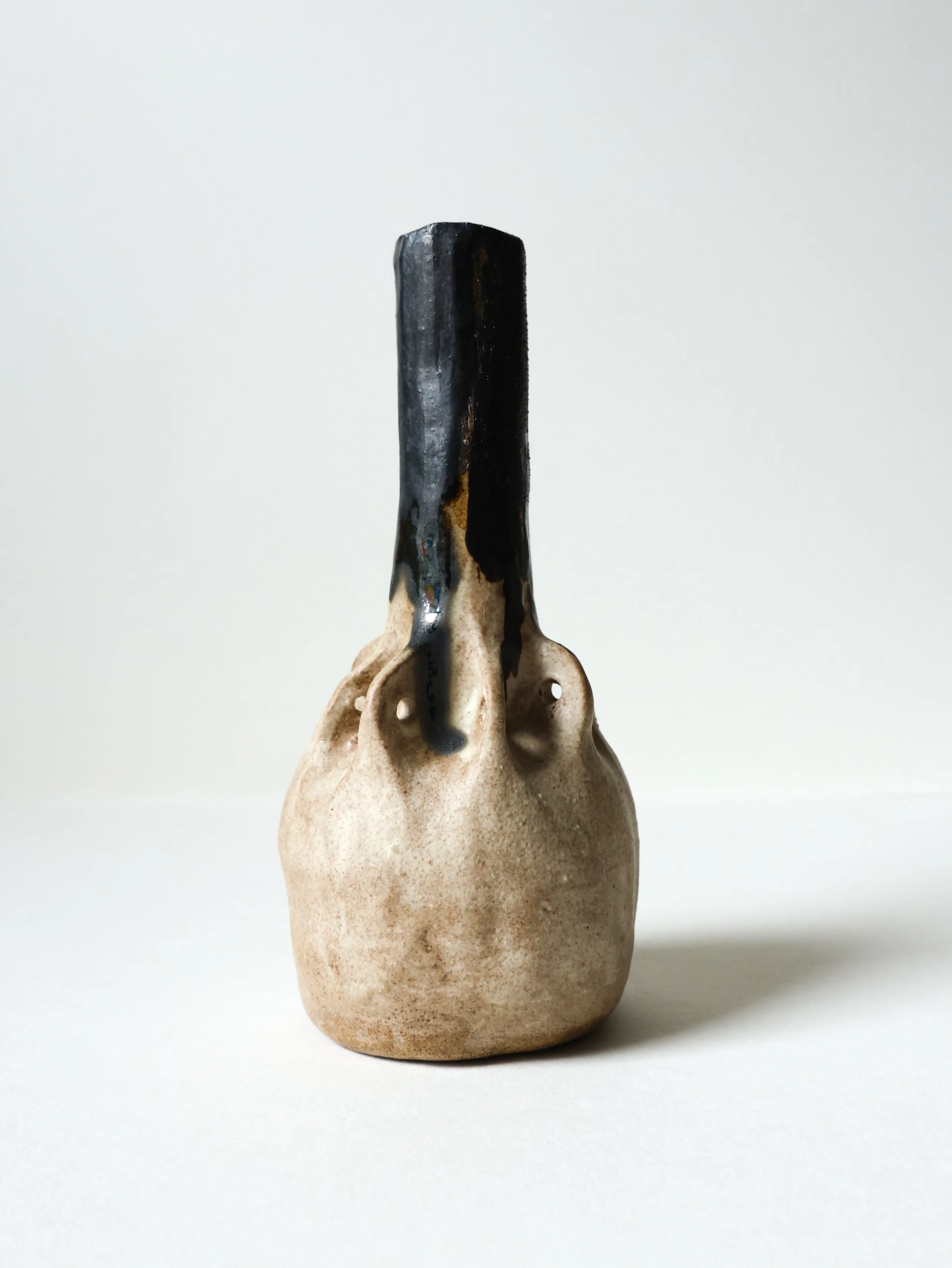 Vase with metal washes, 2025