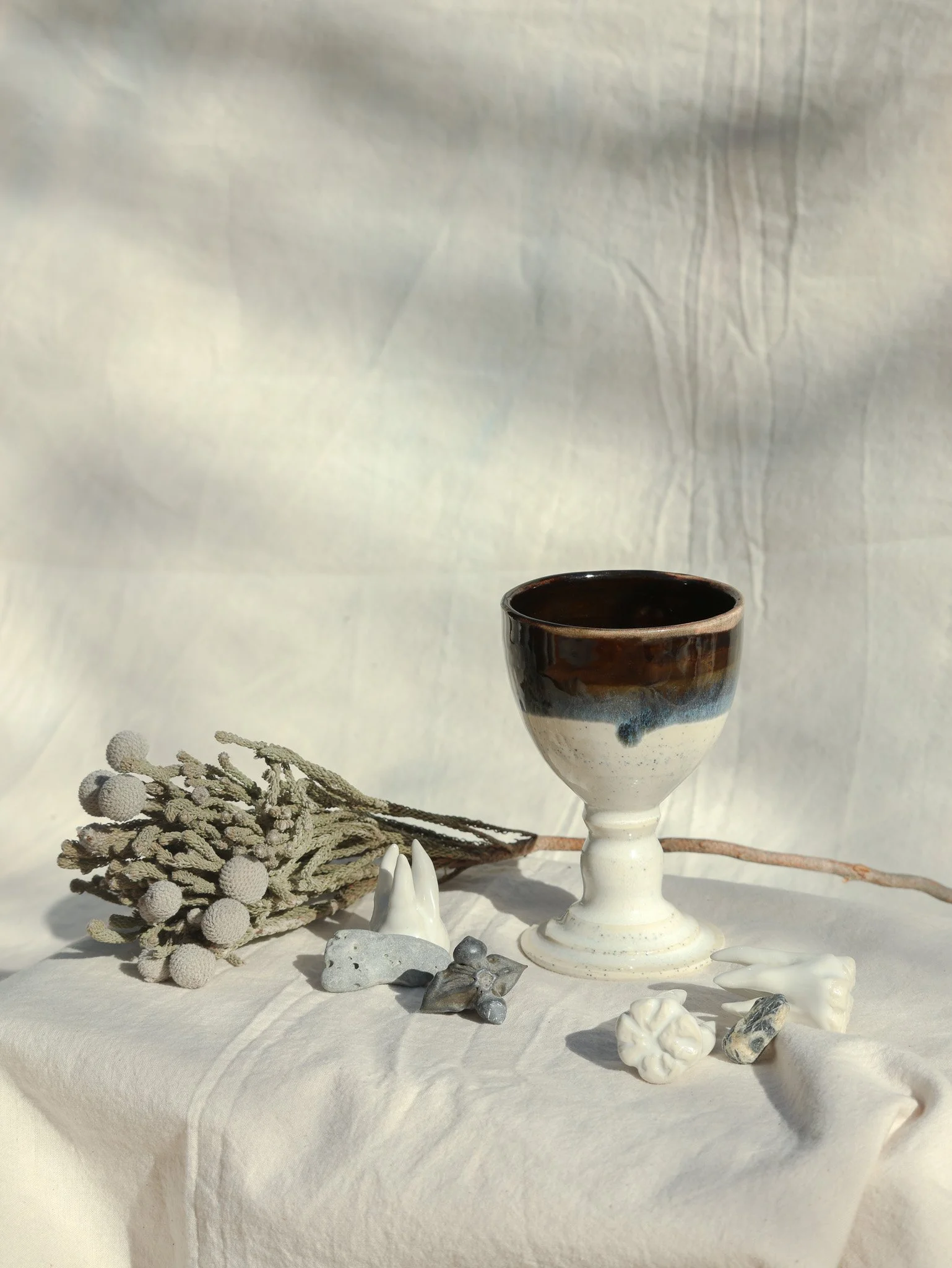 Marbled Porcelain Wine Goblet 2026