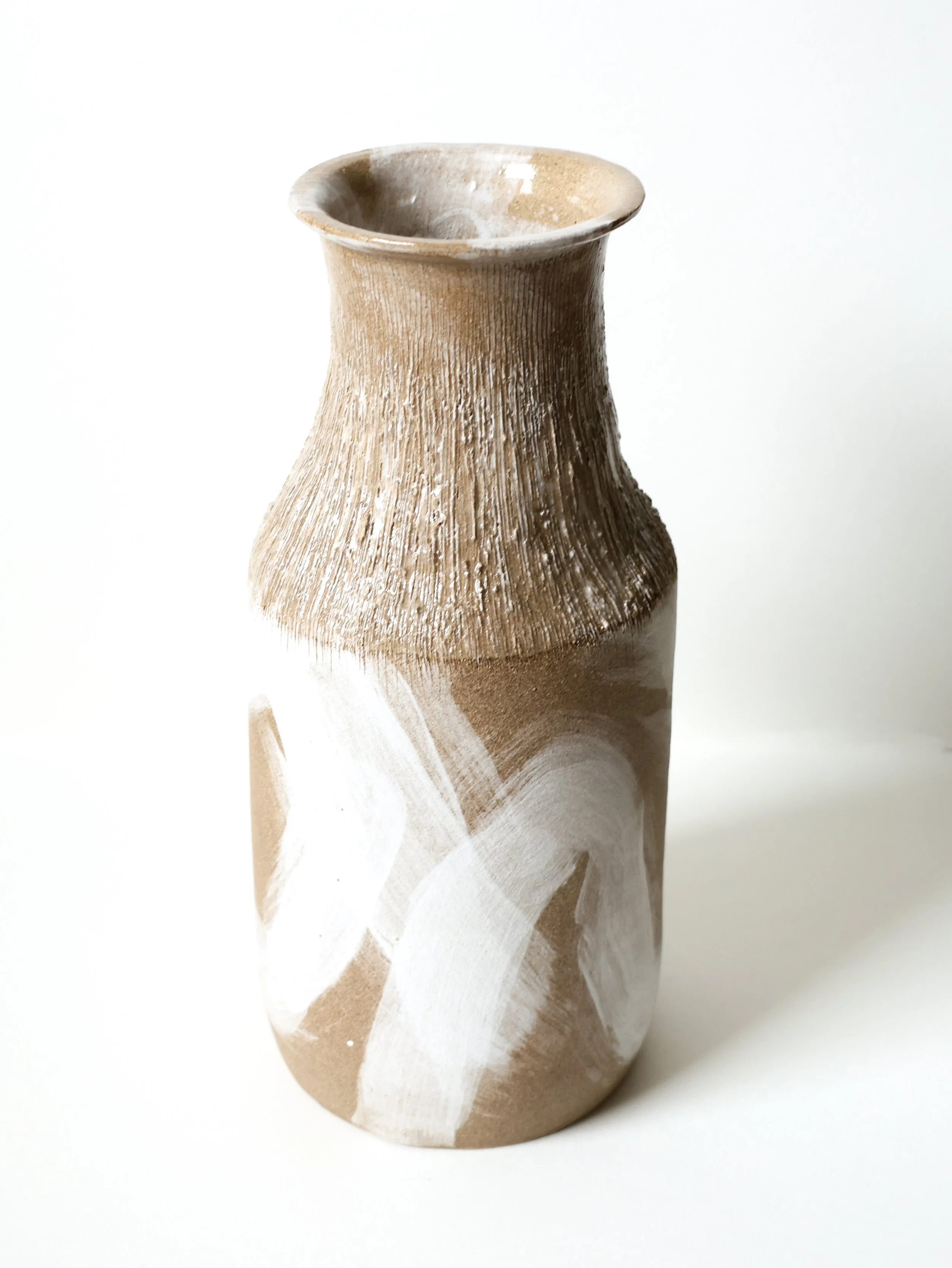 Vase with hake strokes, 2025
