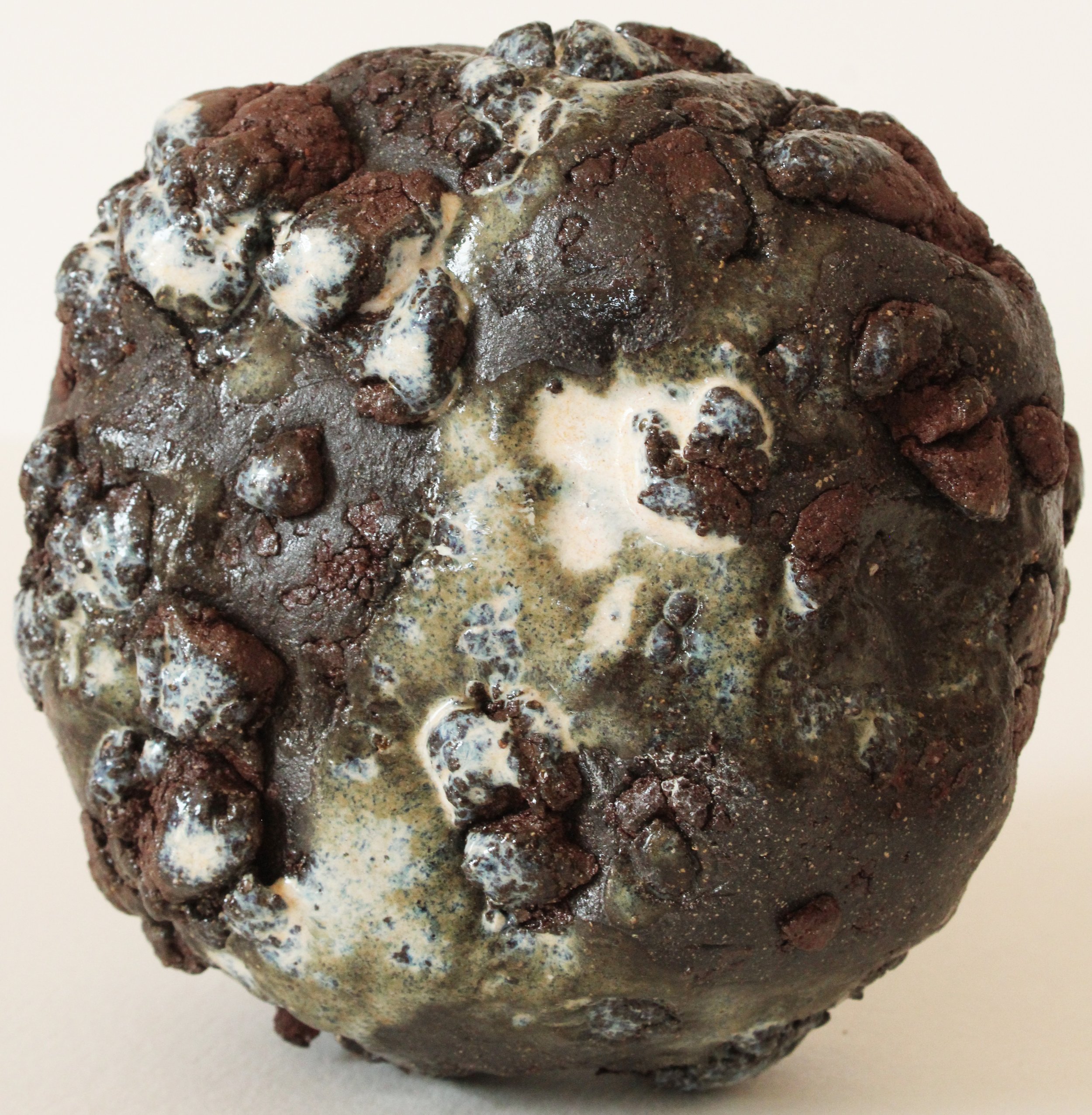 "Object (rock)" - Ceramic stoneware, wild clay, flux glazes - 2024