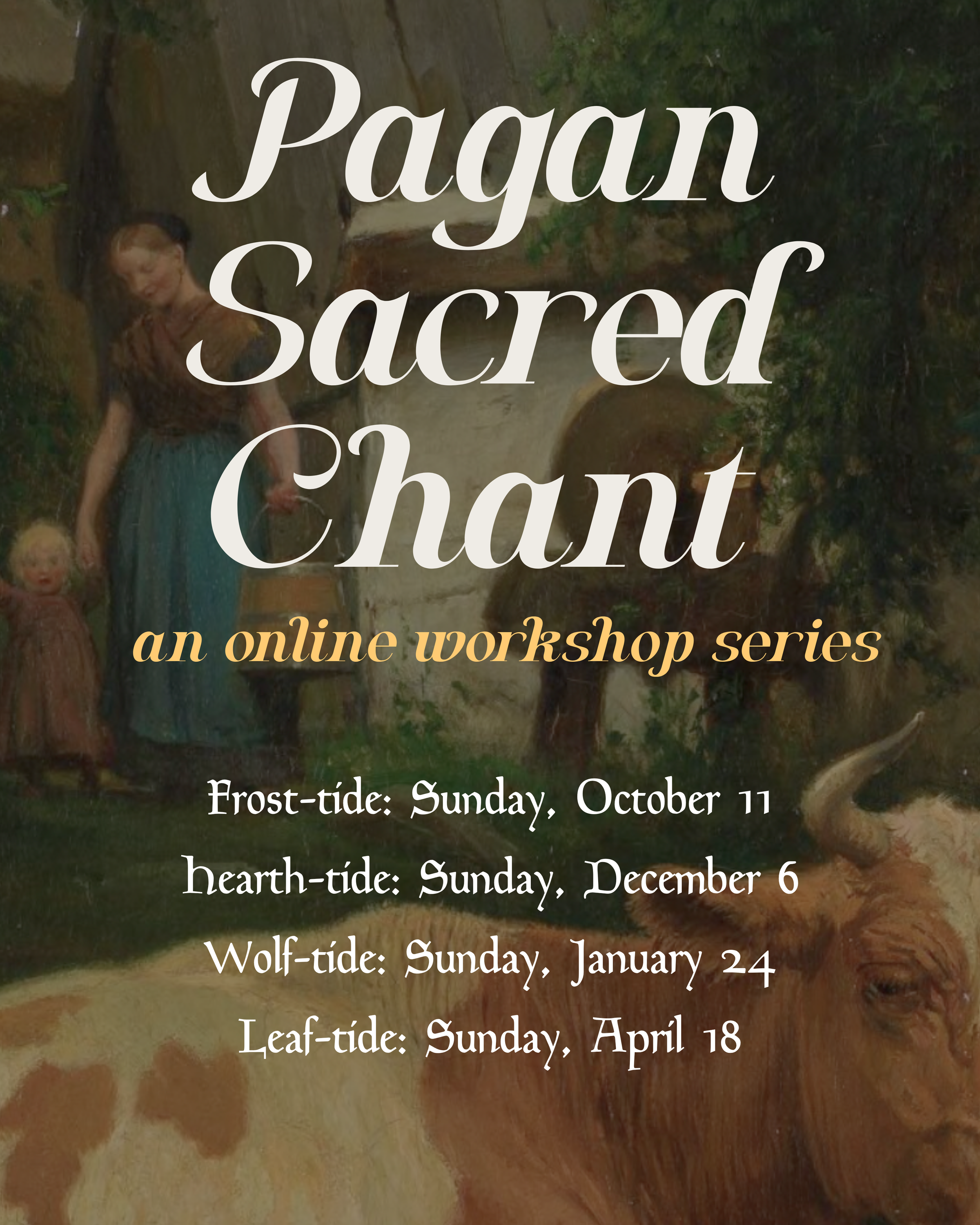 Pagan Sacred Chant workshop series (bundle of four)