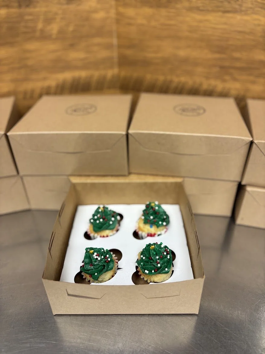 Mini Christmas Tree Cupcakes 4-Pack