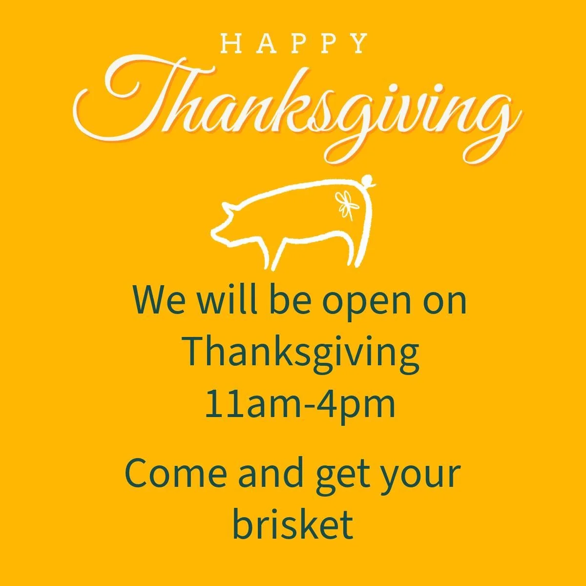 Celebrate Thanksgiving with Wildflower BBQ