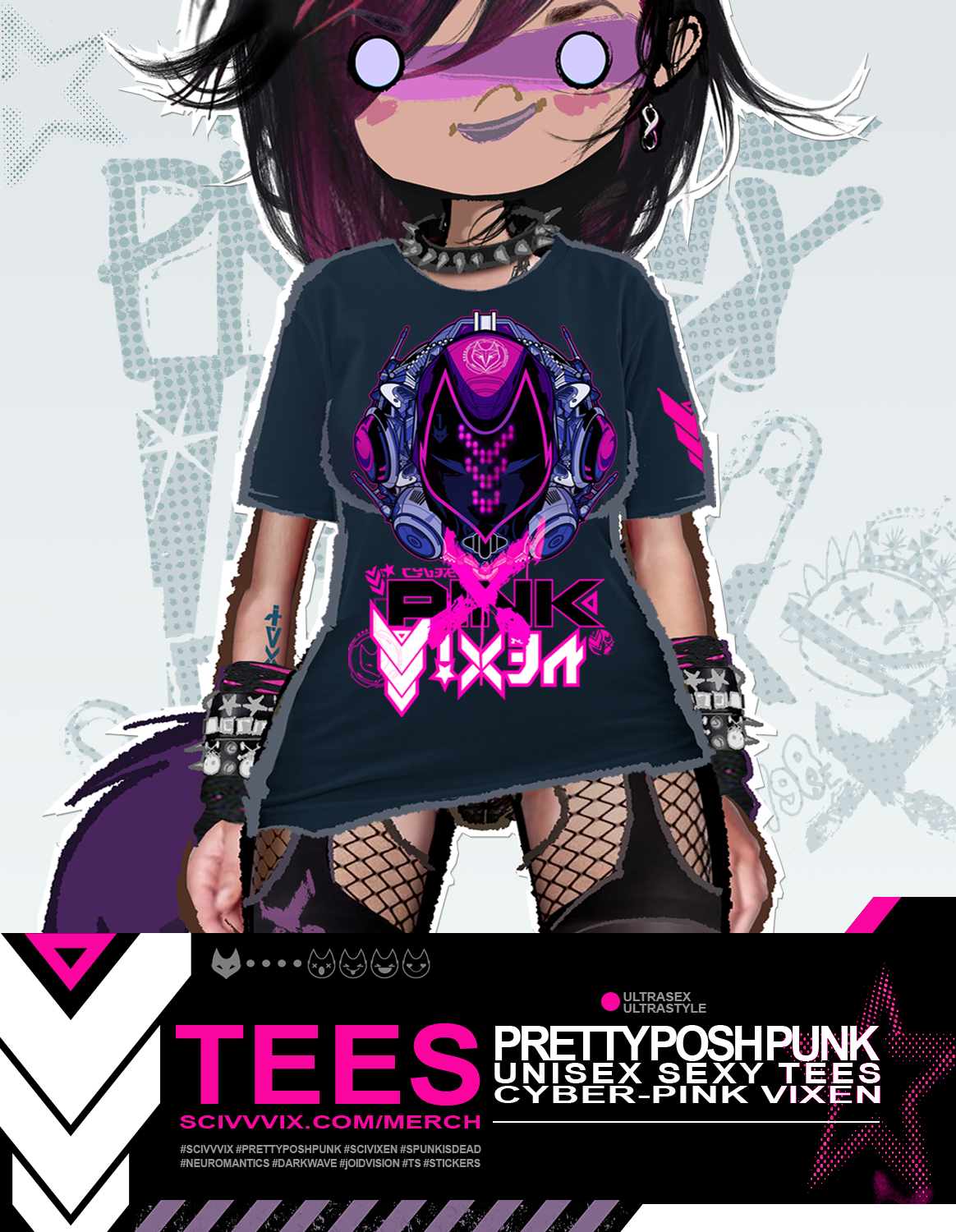 Cyber-Pink Vixen