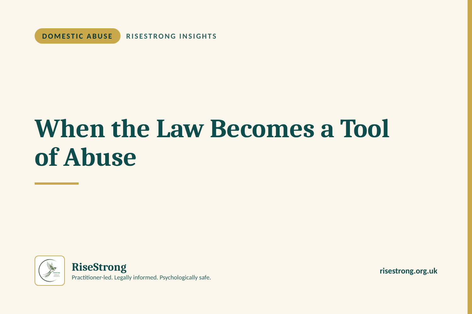 When the Law Becomes a Tool of Abuse