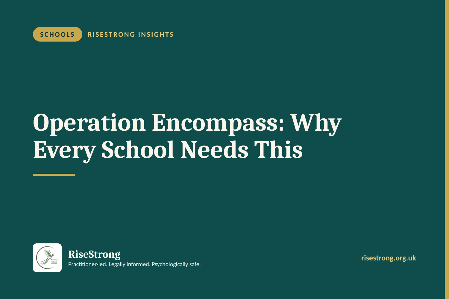Operation Encompass: Why Every School Needs This