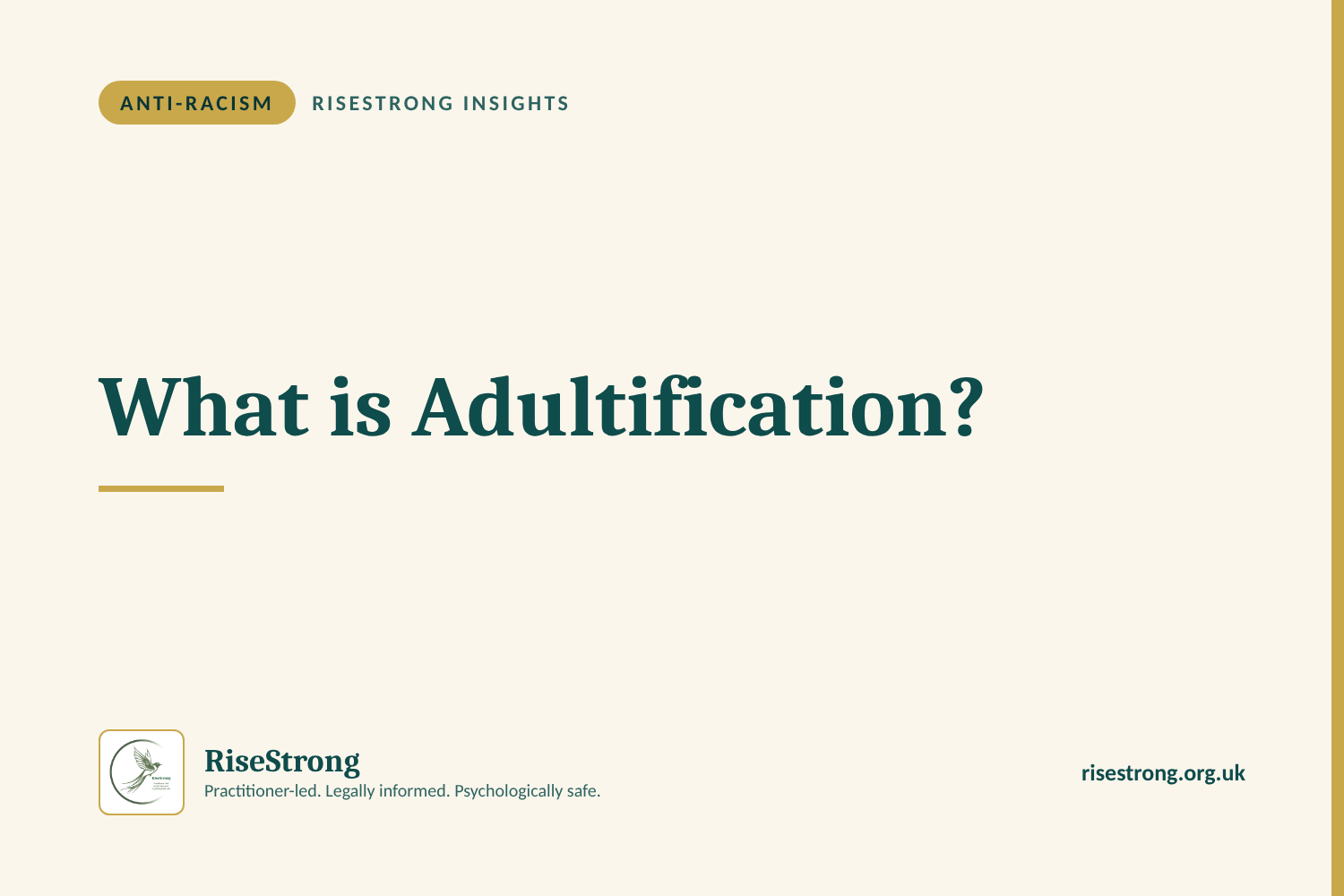 What is Adultification