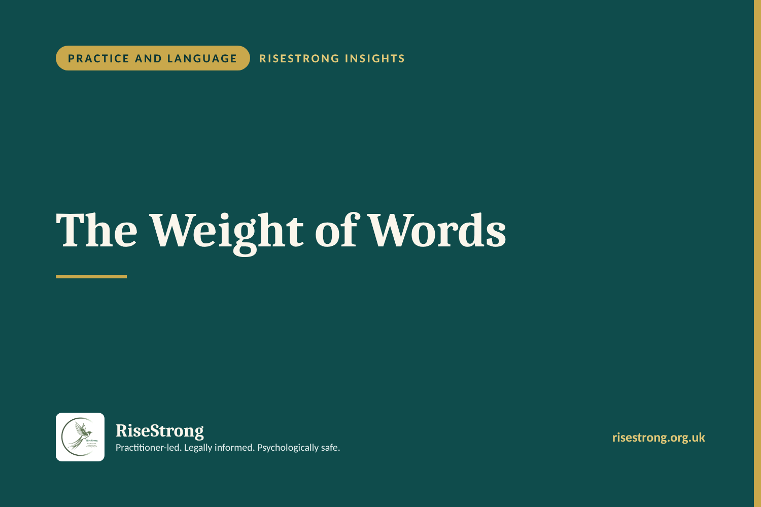 The Weight of Words
