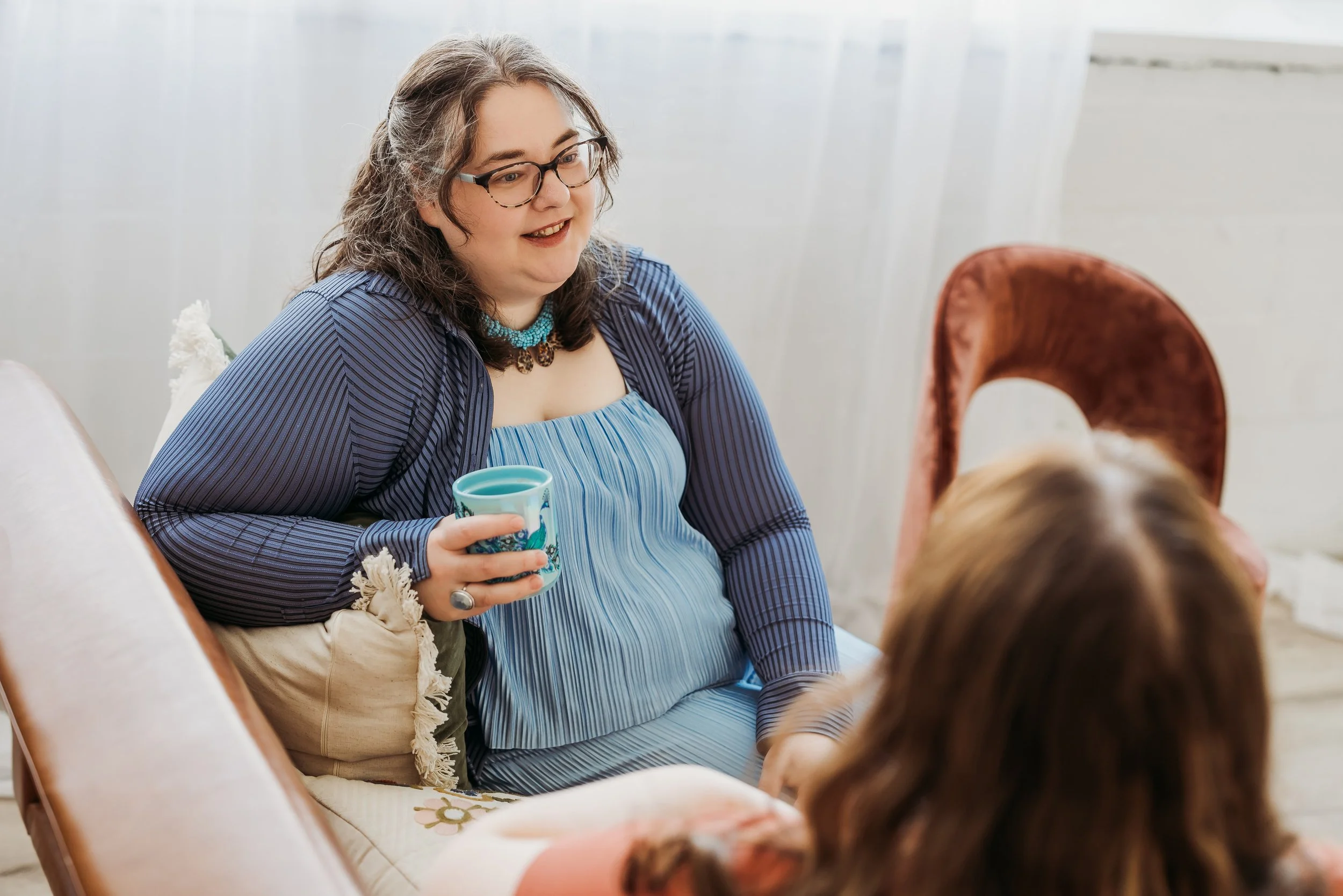 Kara Ferguson, founder of Amplified Outcomes, brand messaging and positioning consultant for established businesses and nonprofits. We are happy to help!