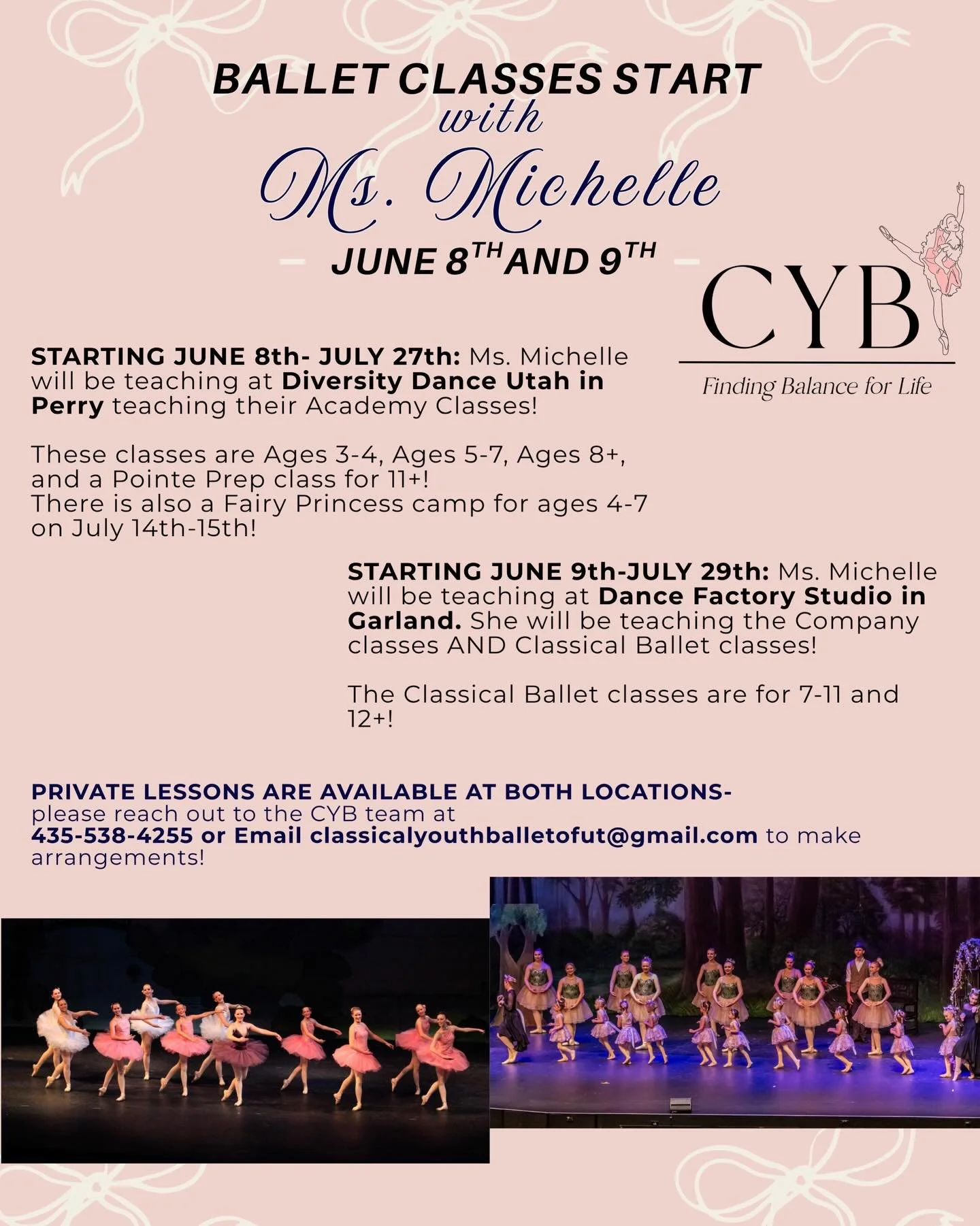We. Want. You! To join in the fun! Have you registered for summer classes yet? It's a fabulous time to try something new, hang out with old/new friends, or let your dreams continue or start! Come join in the fun. Register now before classes fill!

CL