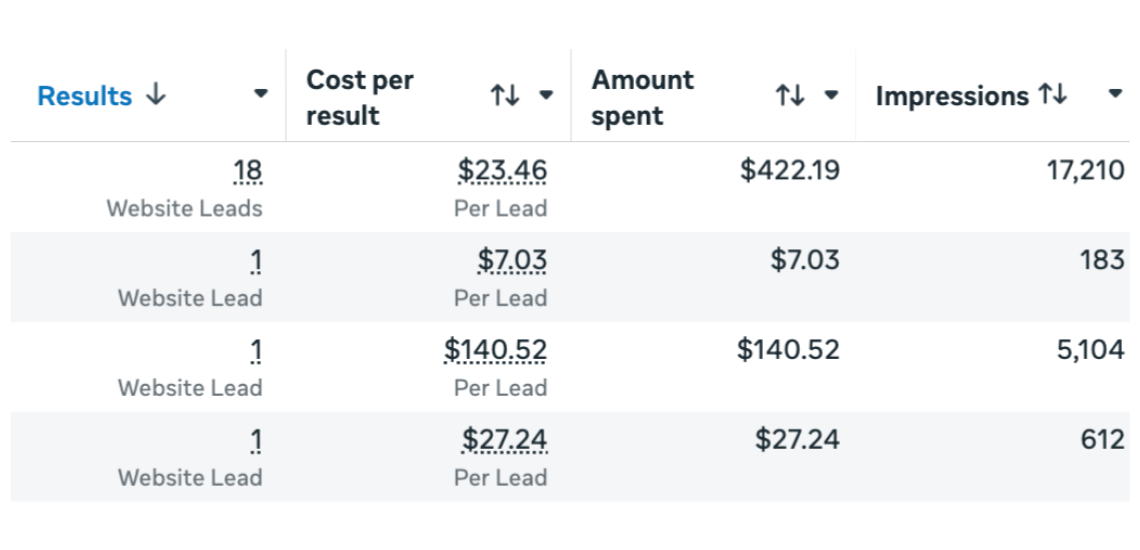 Meta Ads Results Road To Rev