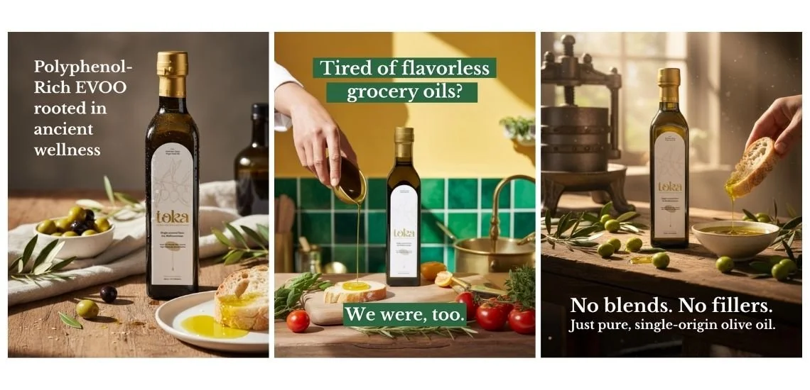Toka Olive Oil Meta Ads Design