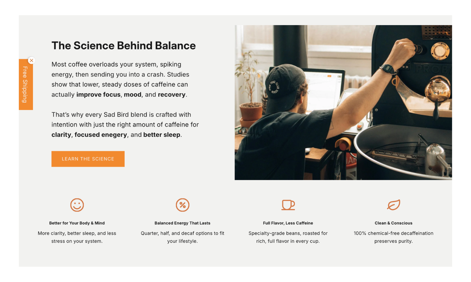 Sad Bird Coffee Website Case Study By Road To Rev