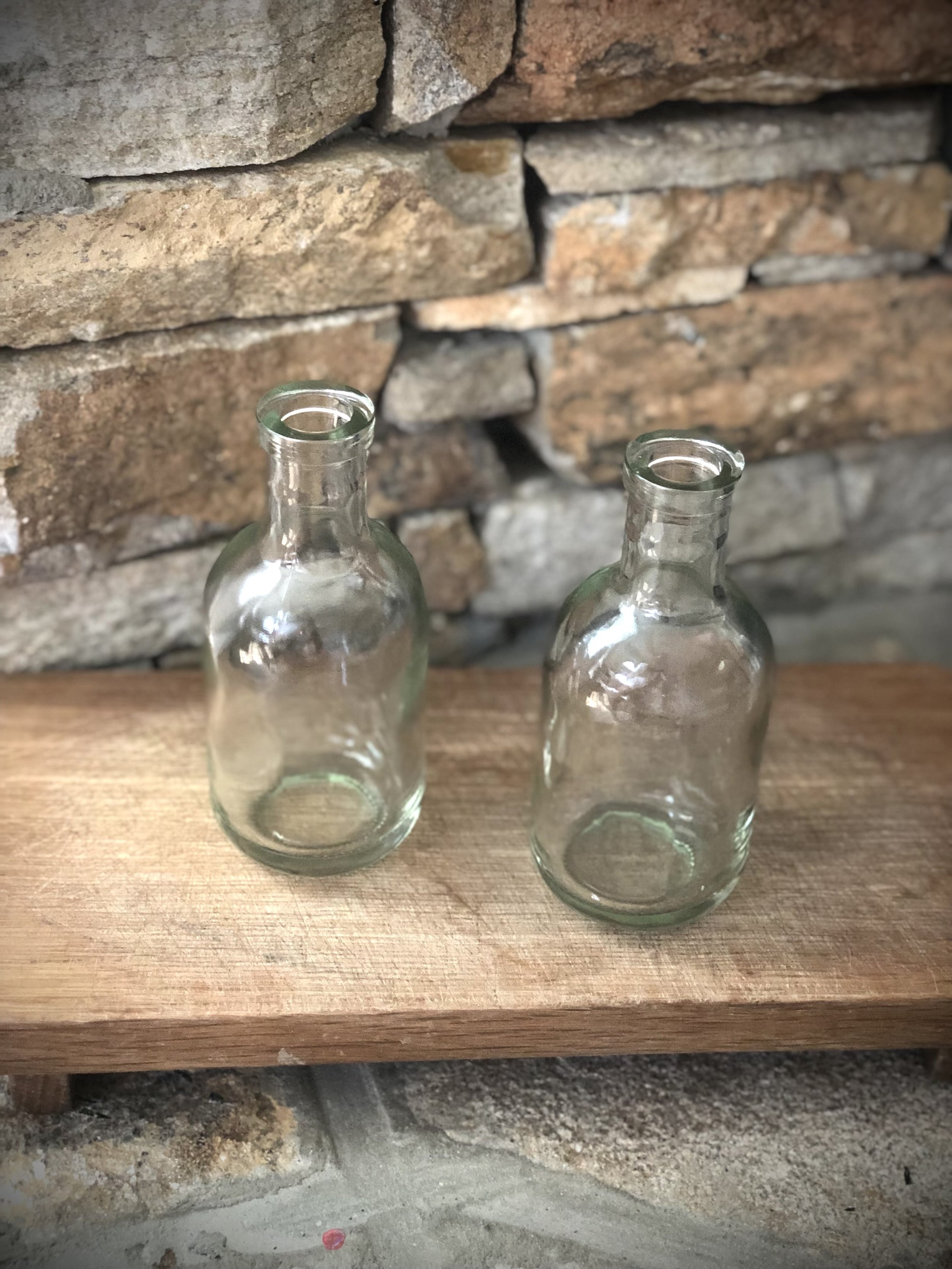 Large Glass Bud Vase