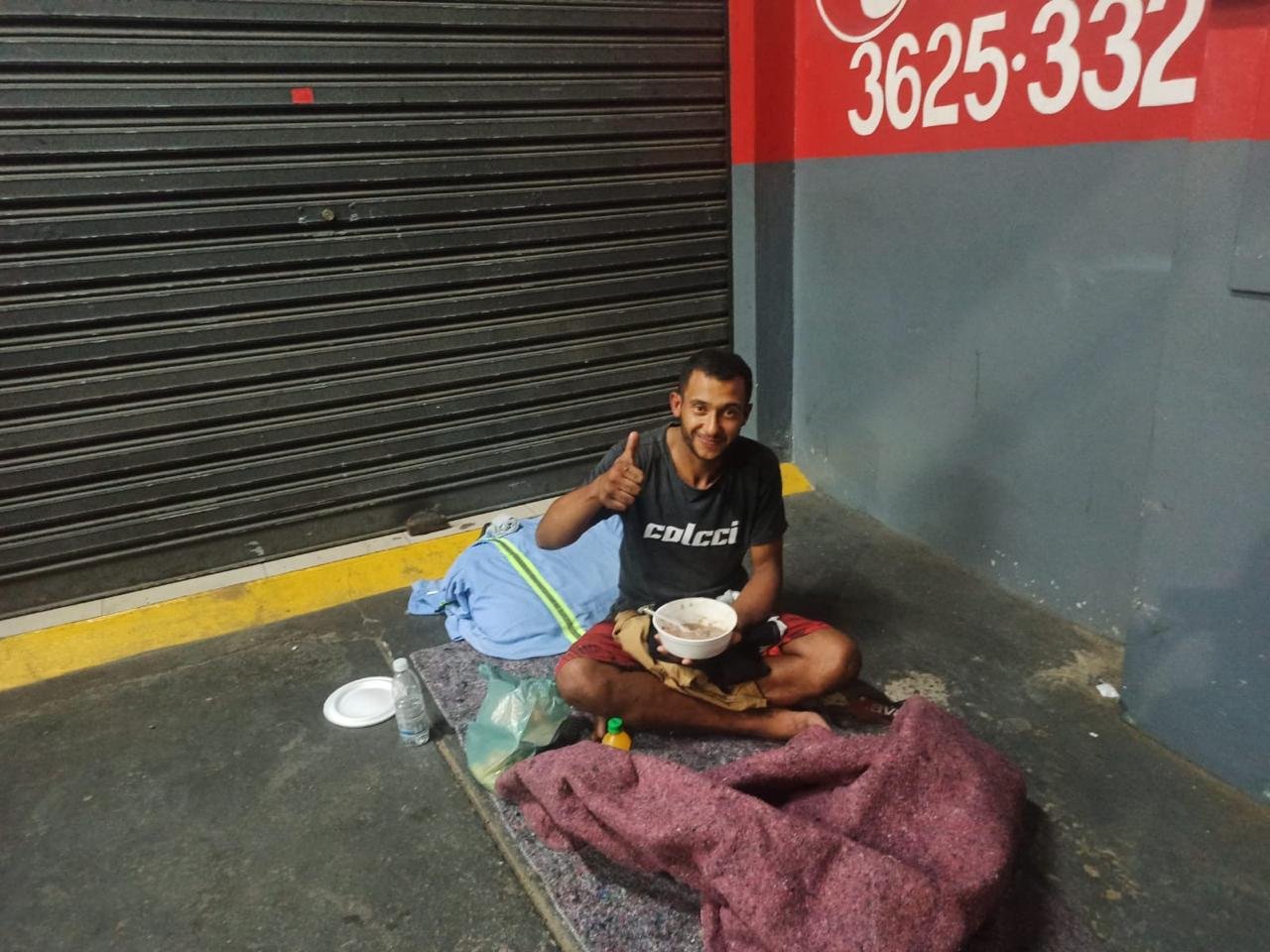 Providing the first meal and conversation of the day for people
