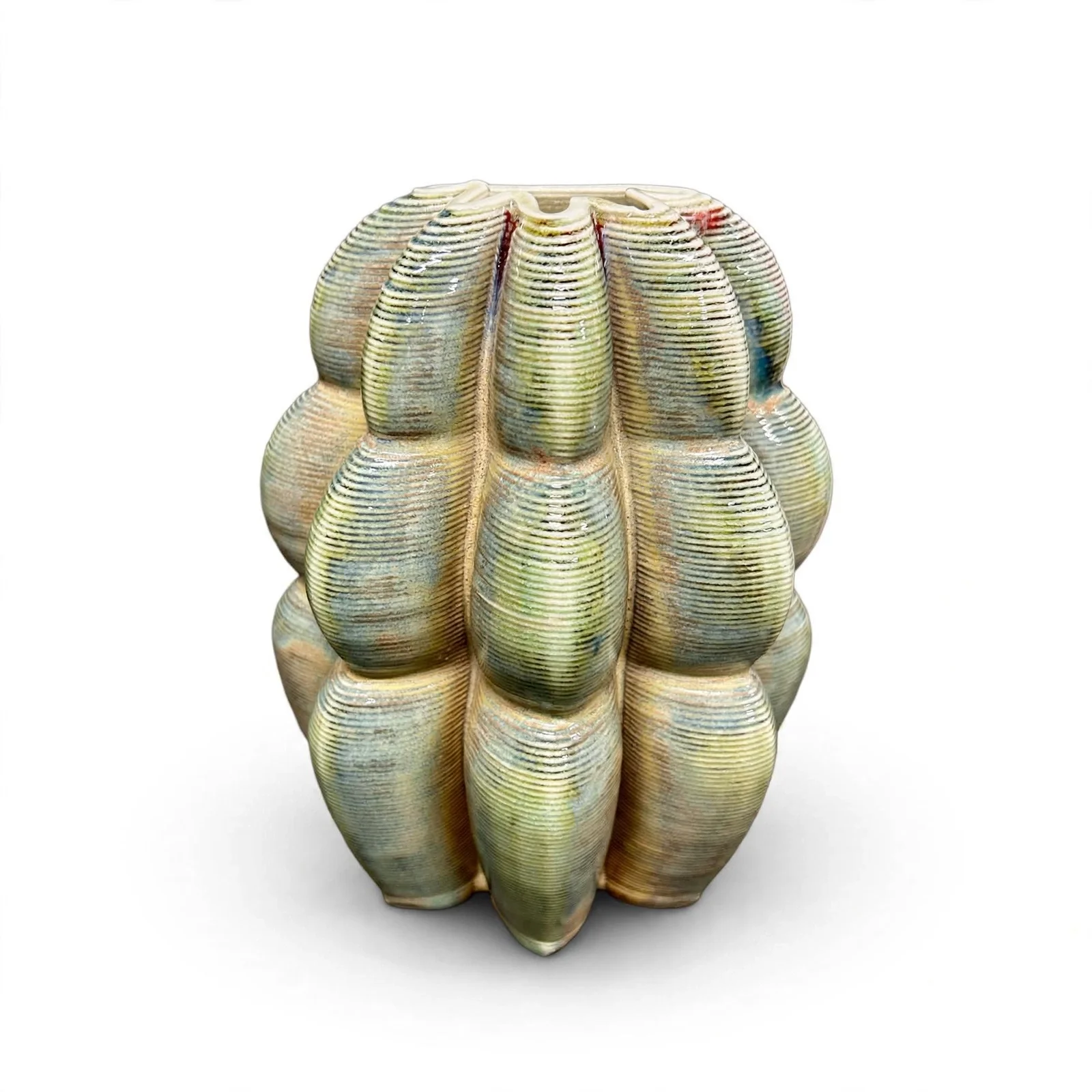 "Sandswept" Half Scallop Vase