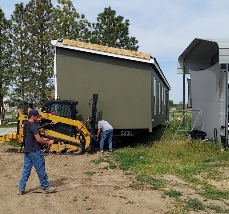 Moving a manufactured home on site