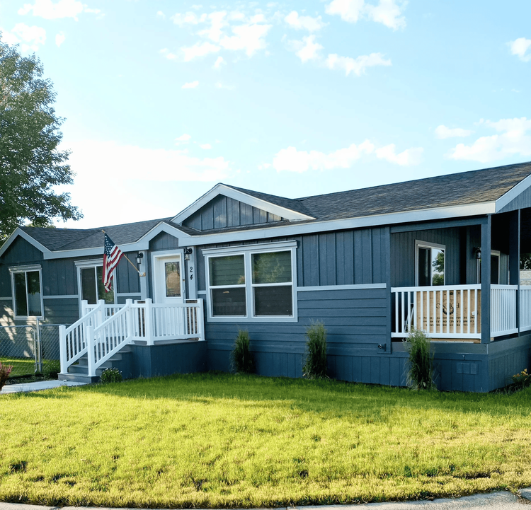 Completed home exterior