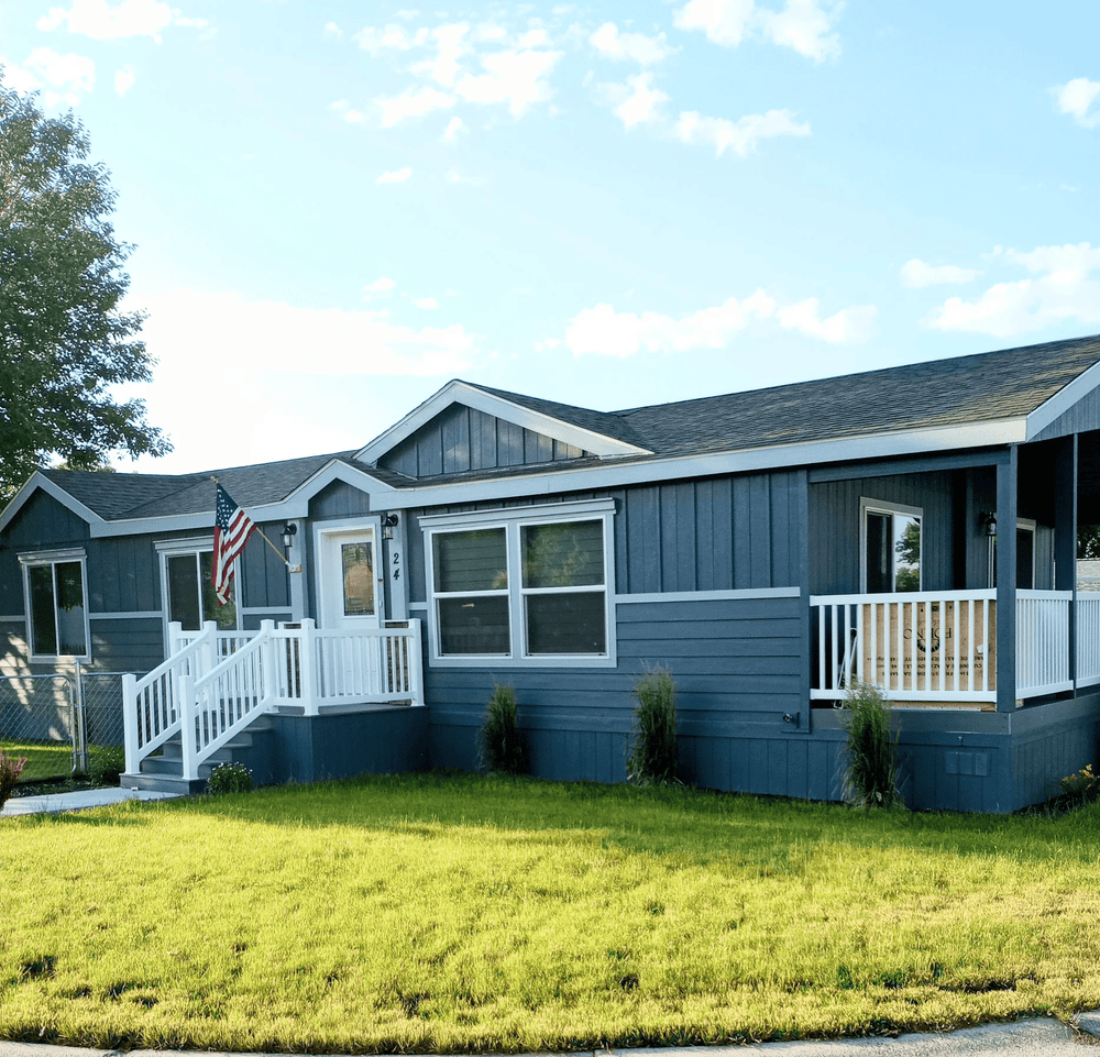 Completed home exterior