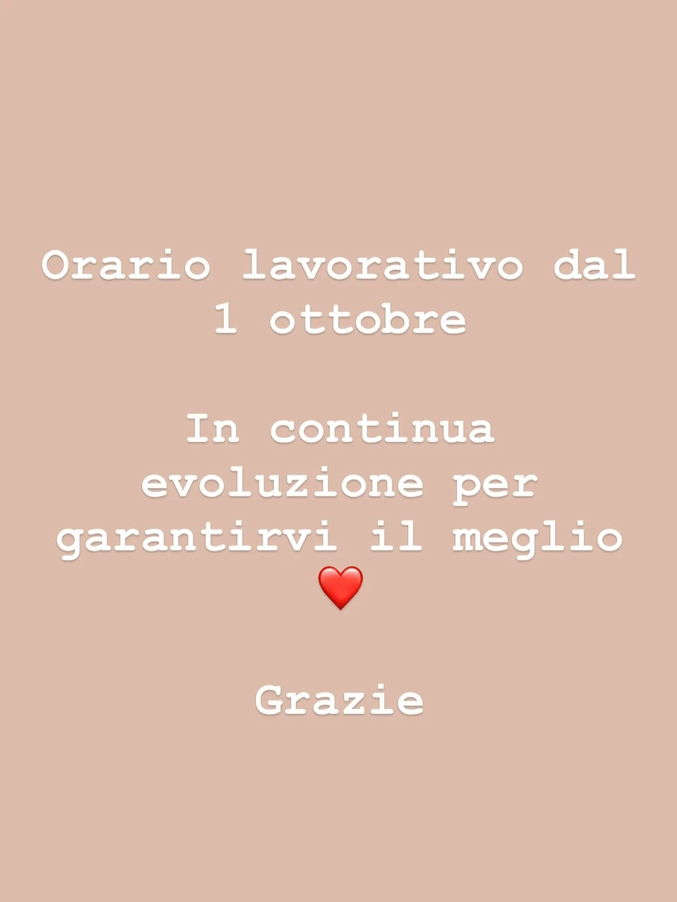 Care clienti,
vi ringraziamo di cuore per la fiducia e l&rsquo;entusiasmo che ci dimostrate ogni giorno! Grazie a voi, stiamo ricevendo tantissime richieste e siamo felicissime di potervi rendere sempre pi&ugrave; belle.

Vi ricordiamo che il nostro 