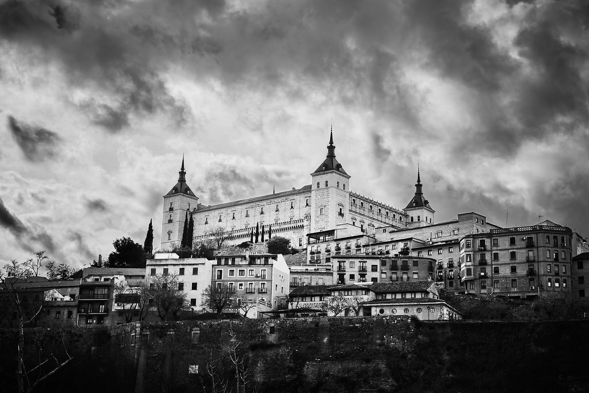 Layers of history in architectural evolution.