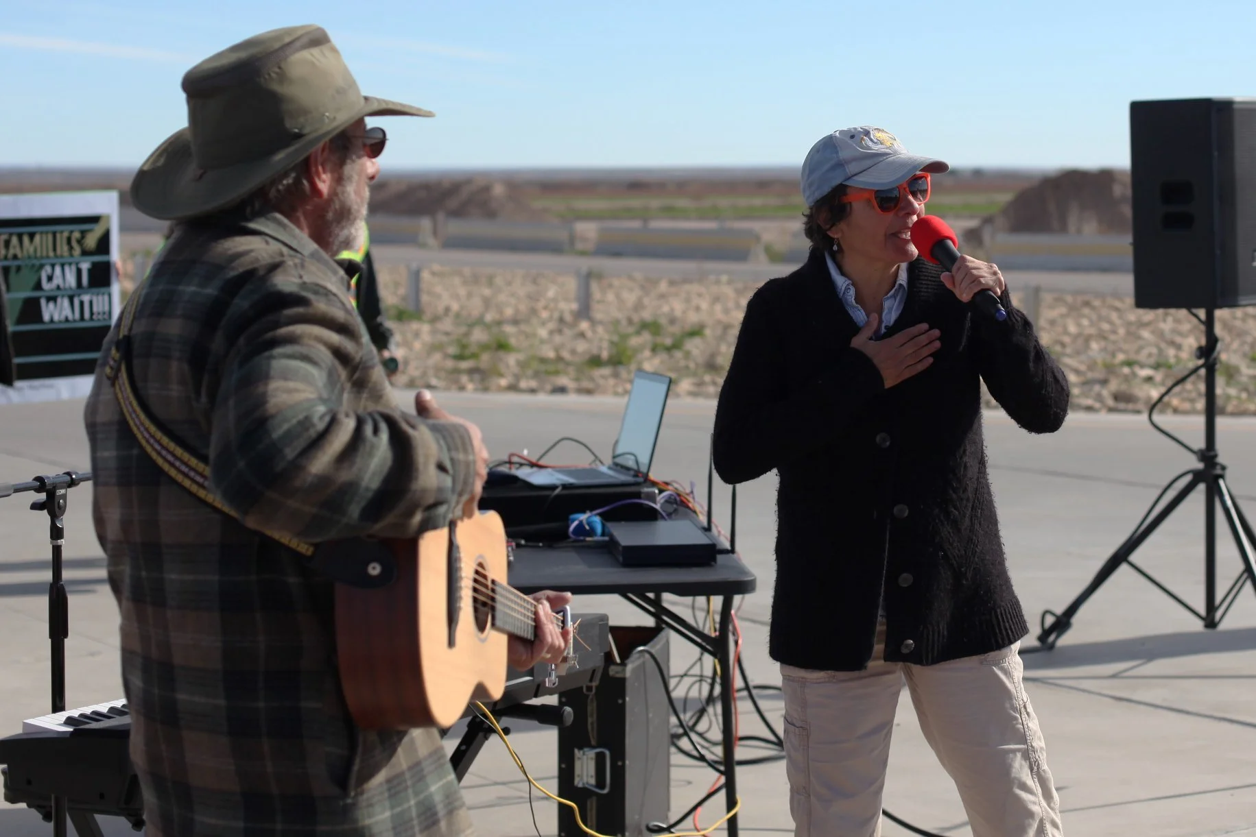 5. Leti Singing at Tornillo Children Detention Center.JPG