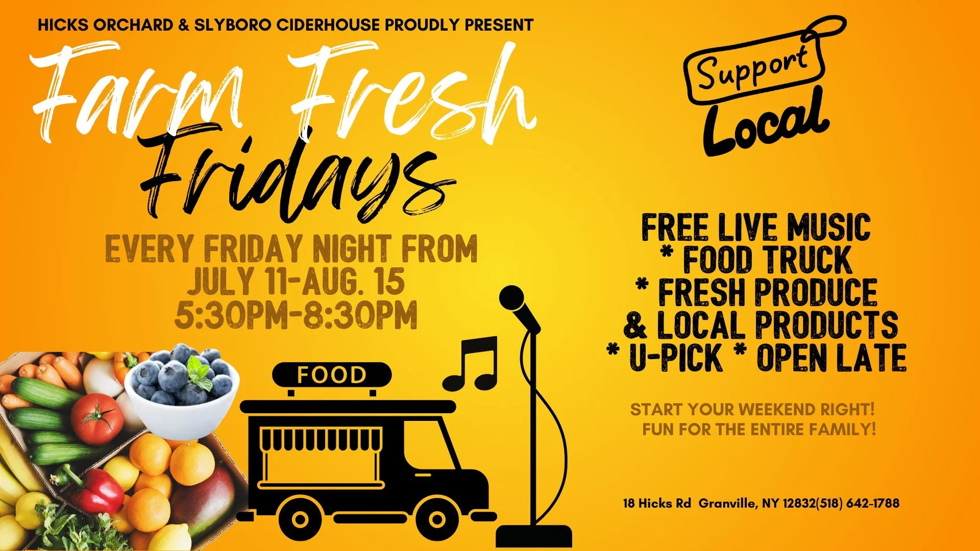 Farm Fresh Fridays: Live Music & Food Truck Event