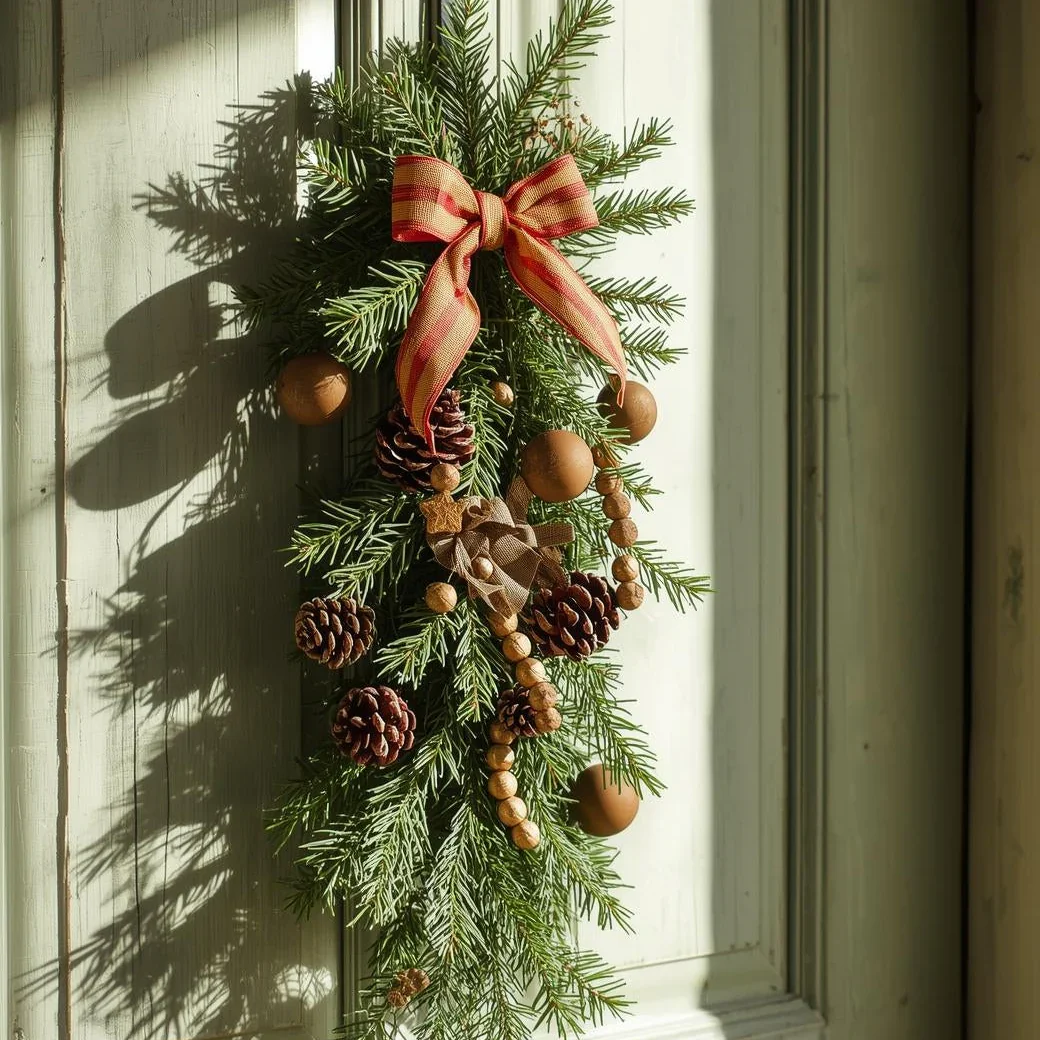 Make a Holiday Door Swag