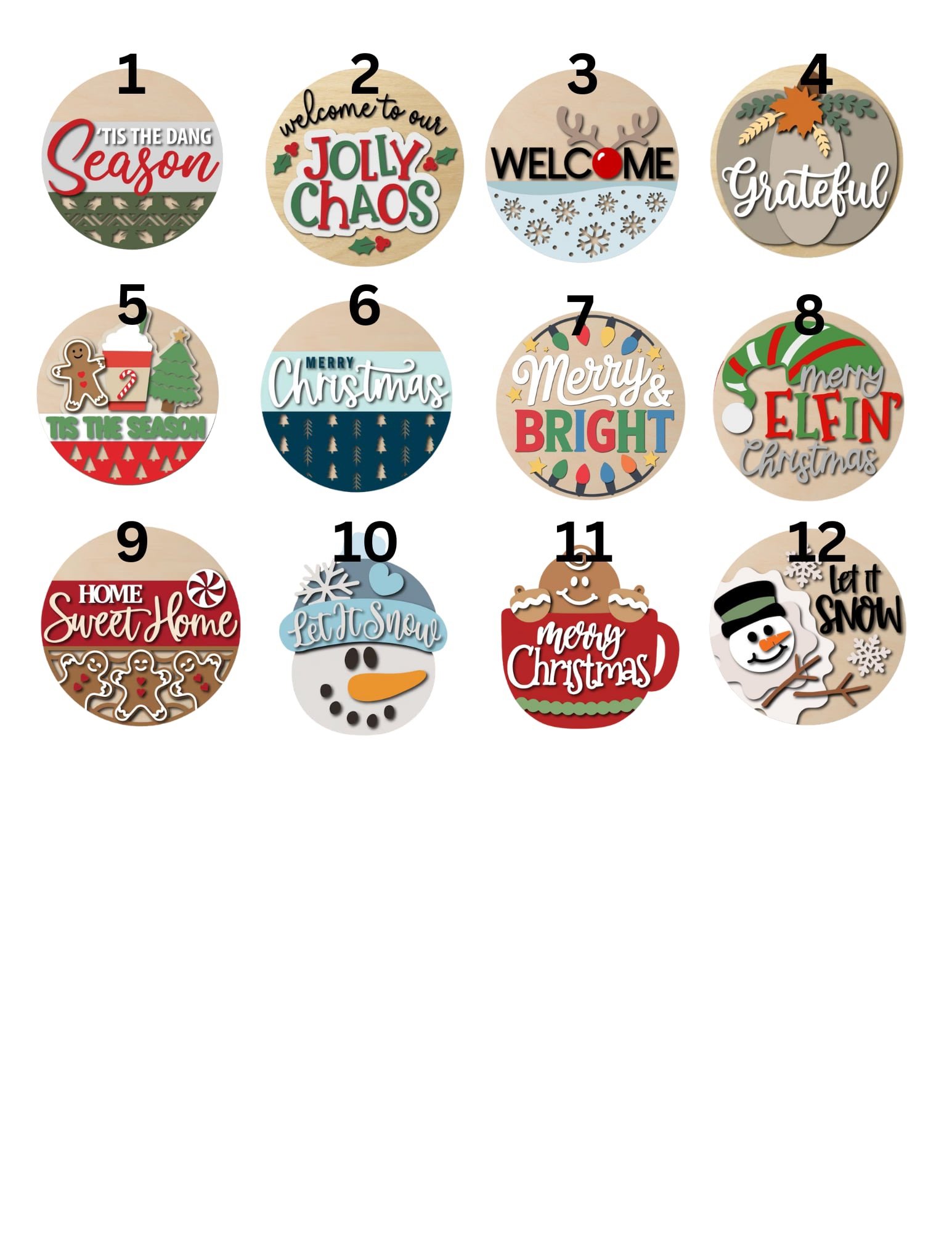 Holiday Door Hanger Paint Party