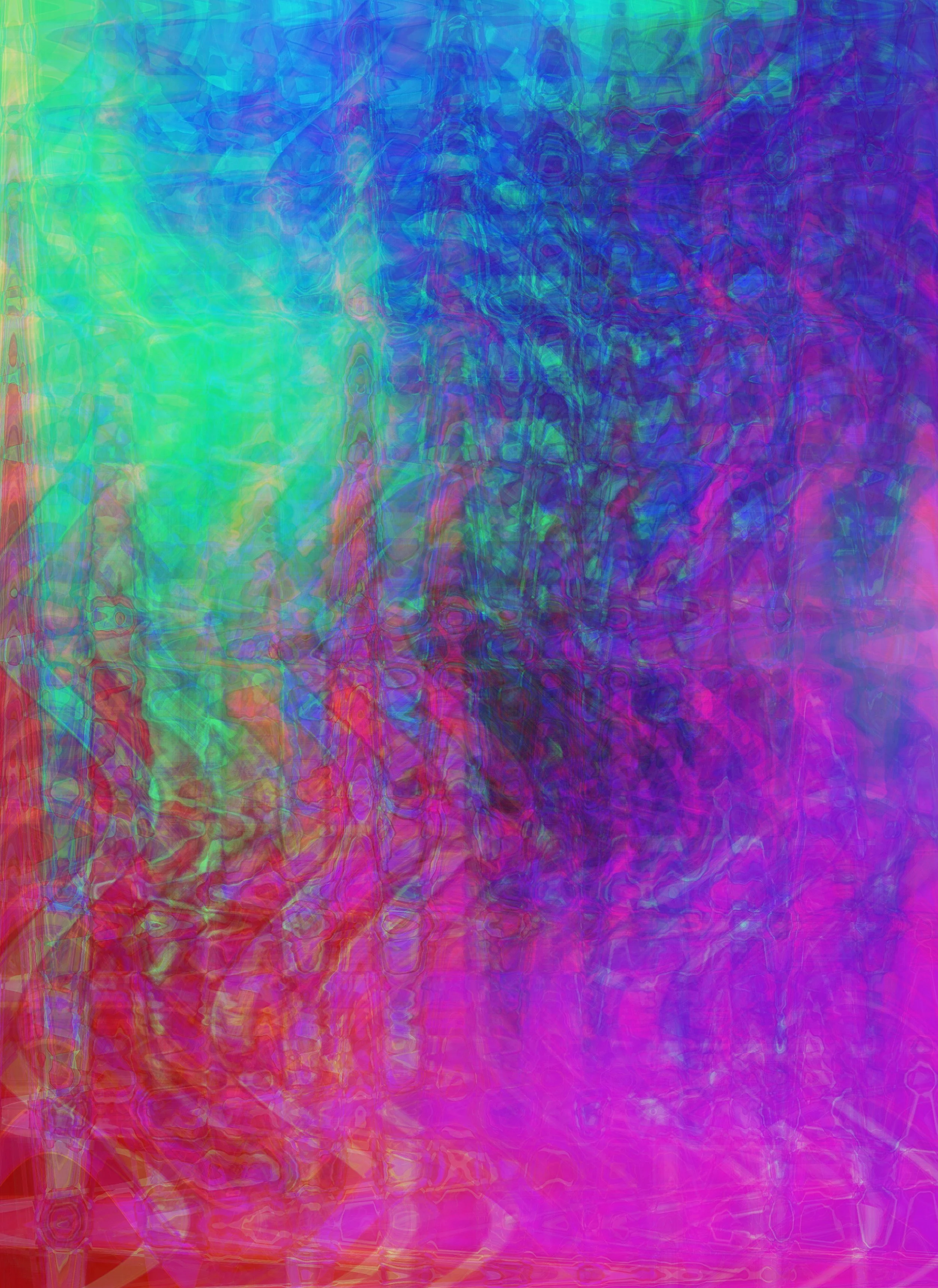 Abstract vibrant colorful background with swirling rainbow hues and textures.