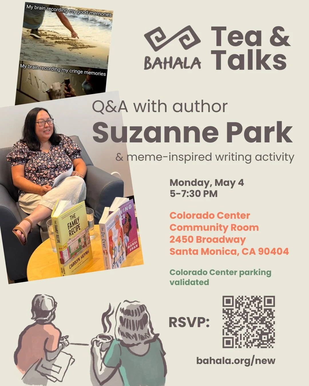 Tea &amp; Talks: Suzanne Park, local author