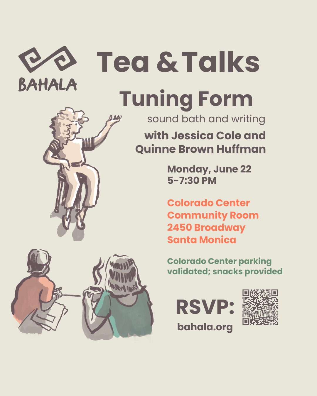 Tea &amp; Talks: Tuning Form: Sound Bath and Writing