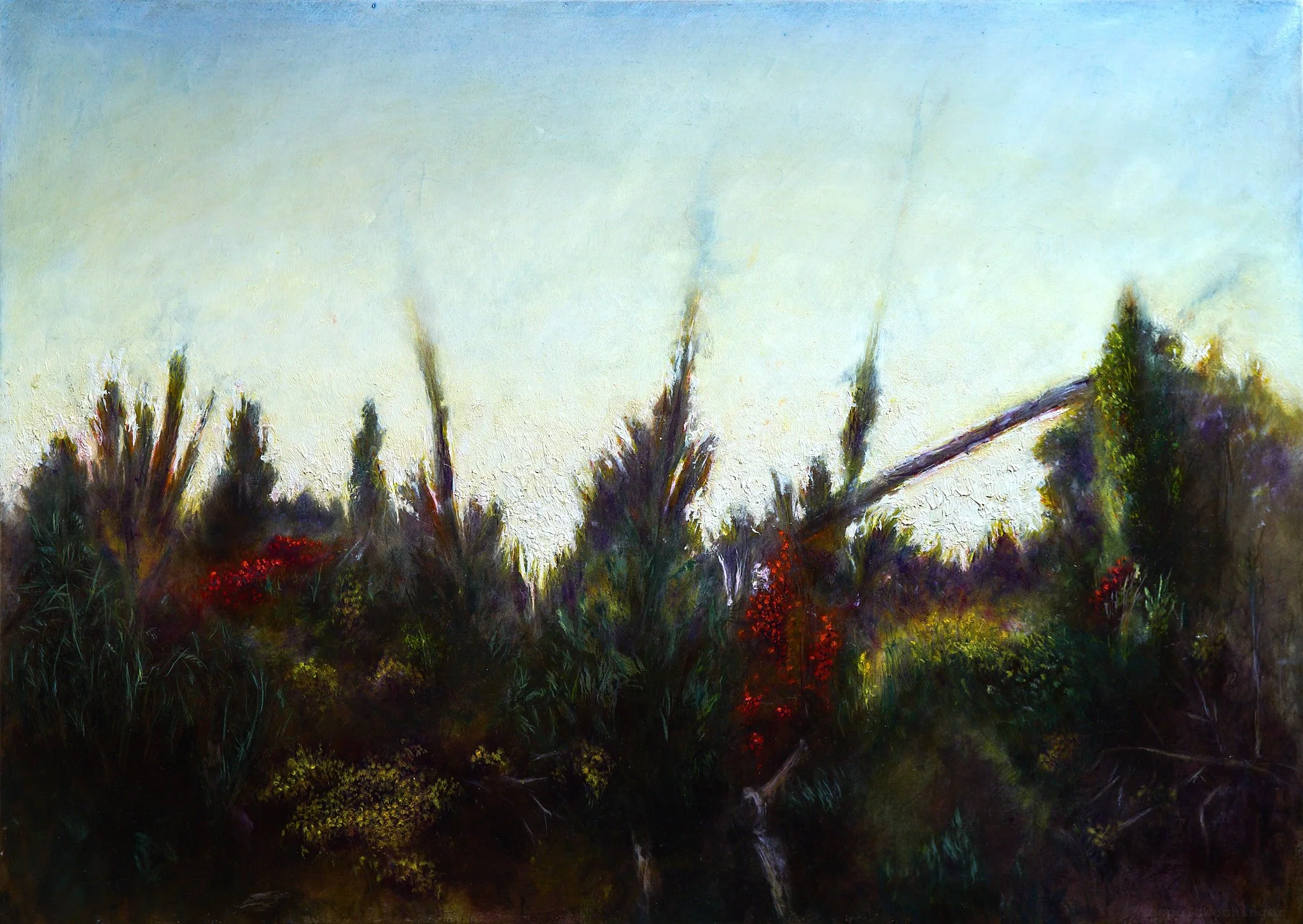 Cespuglio 2025, Olio su tela, 50 x 70 cm