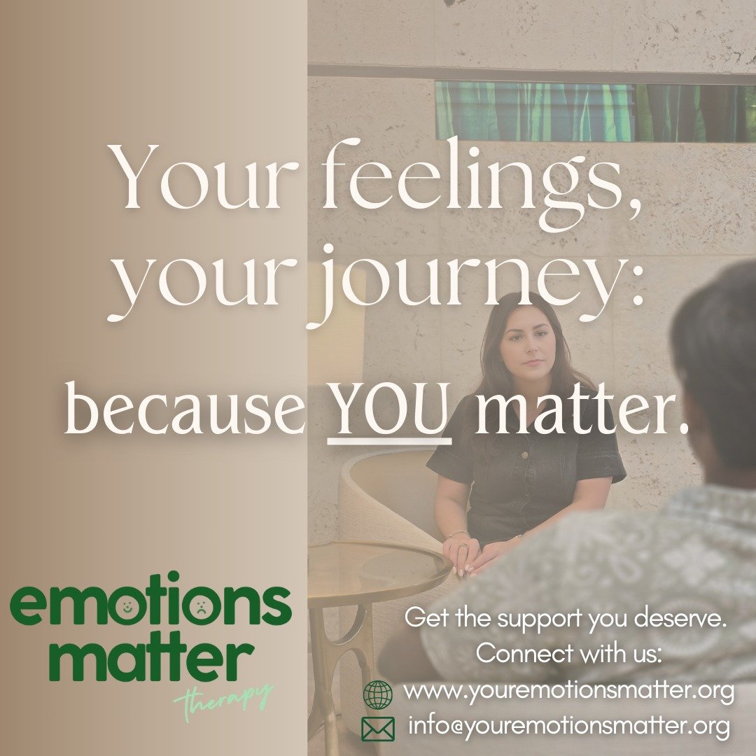 Your Feelings, Your Journey: Because YOU Matter. ✨ Don't be afraid to take the first step towards a healthier you. Seeking support is a sign of strength. Reach out today to begin your journey. #MentalHealth #Therapy #EmotionsMatter #ReachOut #Support