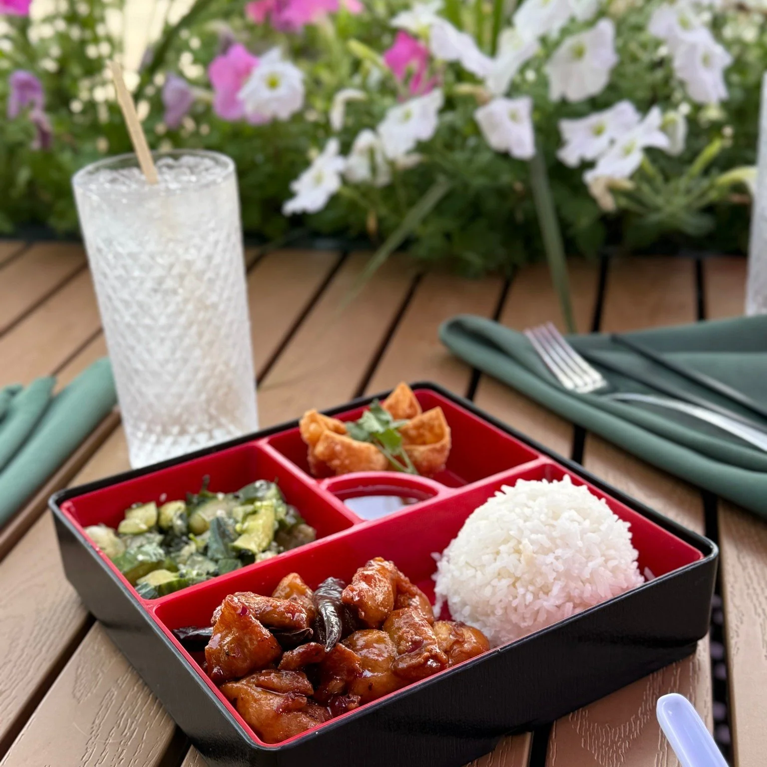 Vault of flavor 🔐🍱 Our Bento Box lunches pack it all in one tray. Choose your protein and enjoy a balanced spread of rice, sides, and bold flavors 🍤🥗 Available weekdays before 3pm, perfect for a quick lunch that does not cut corners on taste.