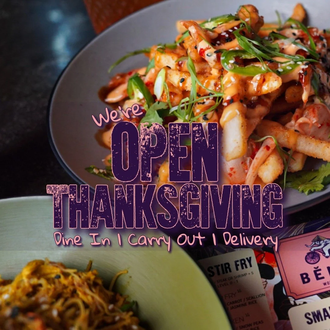 Shortcut to holiday happiness: Bendi is open for regular hours on Thanksgiving. 🥡🥢
If turkey feels like a trap or you just do not feel like doing dishes, our Asian fusion favorites are ready to rescue you in German Village and New Albany.
Craving s