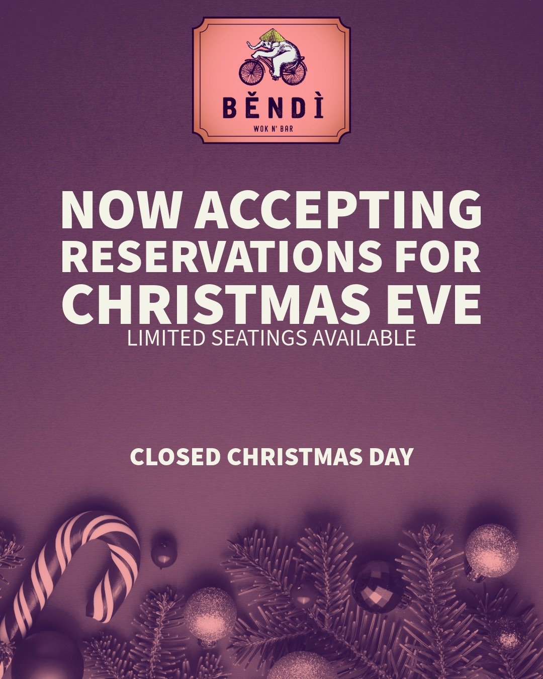 Christmas Eve, reimagined 🍜✨
Celebrate with bold Asian fusion dishes in a warm, welcoming setting.

🔗 Reserve your table via the link in bio.