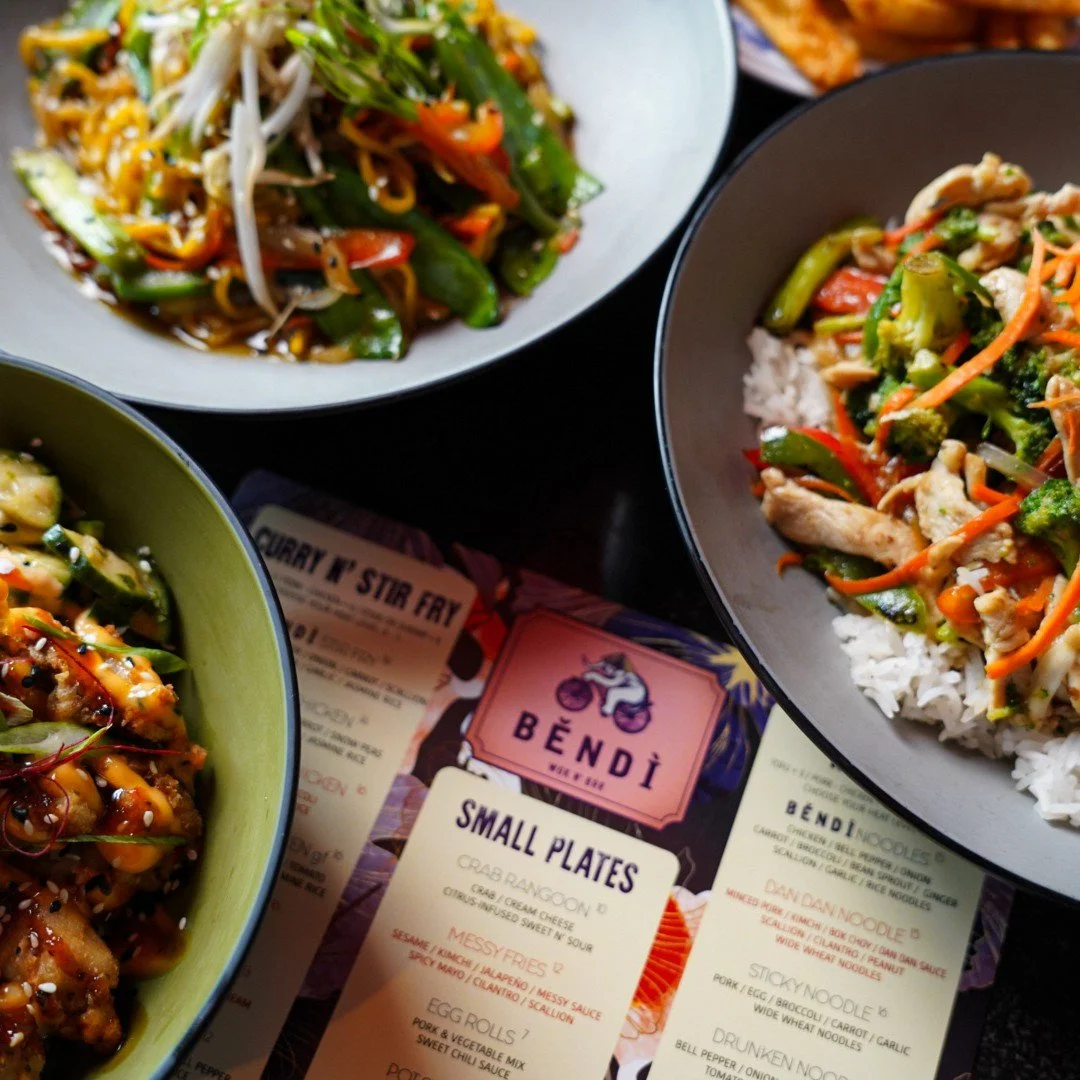 NYE dinner plans start here 🥢

Searching for Asian food open New Year&rsquo;s Eve? 

Bendi Wok N Bar is open tonight with online ordering for pickup and delivery in Columbus. 🚗💨

Skip the cooking and order your favorite Asian fusion dishes for an 