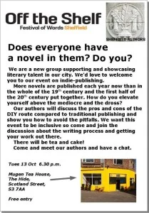 DIY Publishing tonight at Mugen Tea Rooms