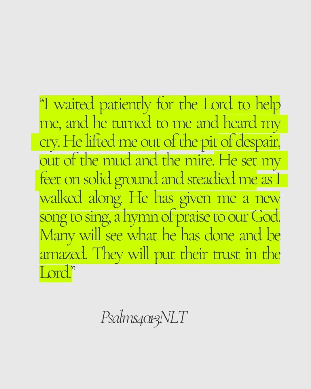 In this season, and in all seasons, may we never forget who pulls us up and out of every pit of distruction.