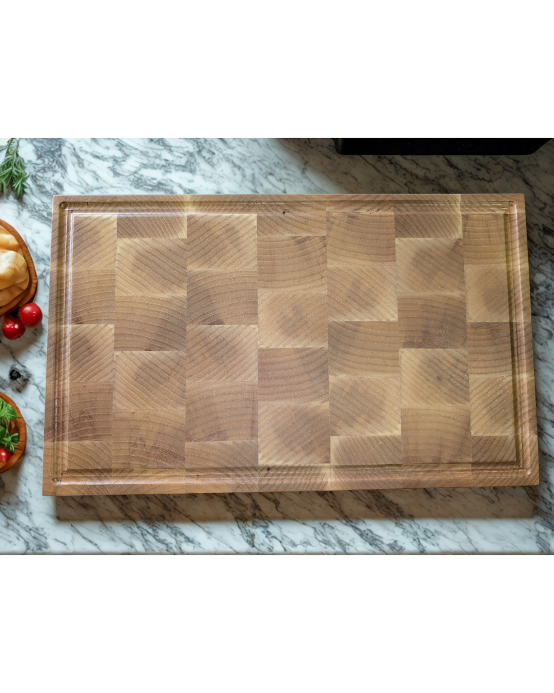Ash end-grain butcher block
