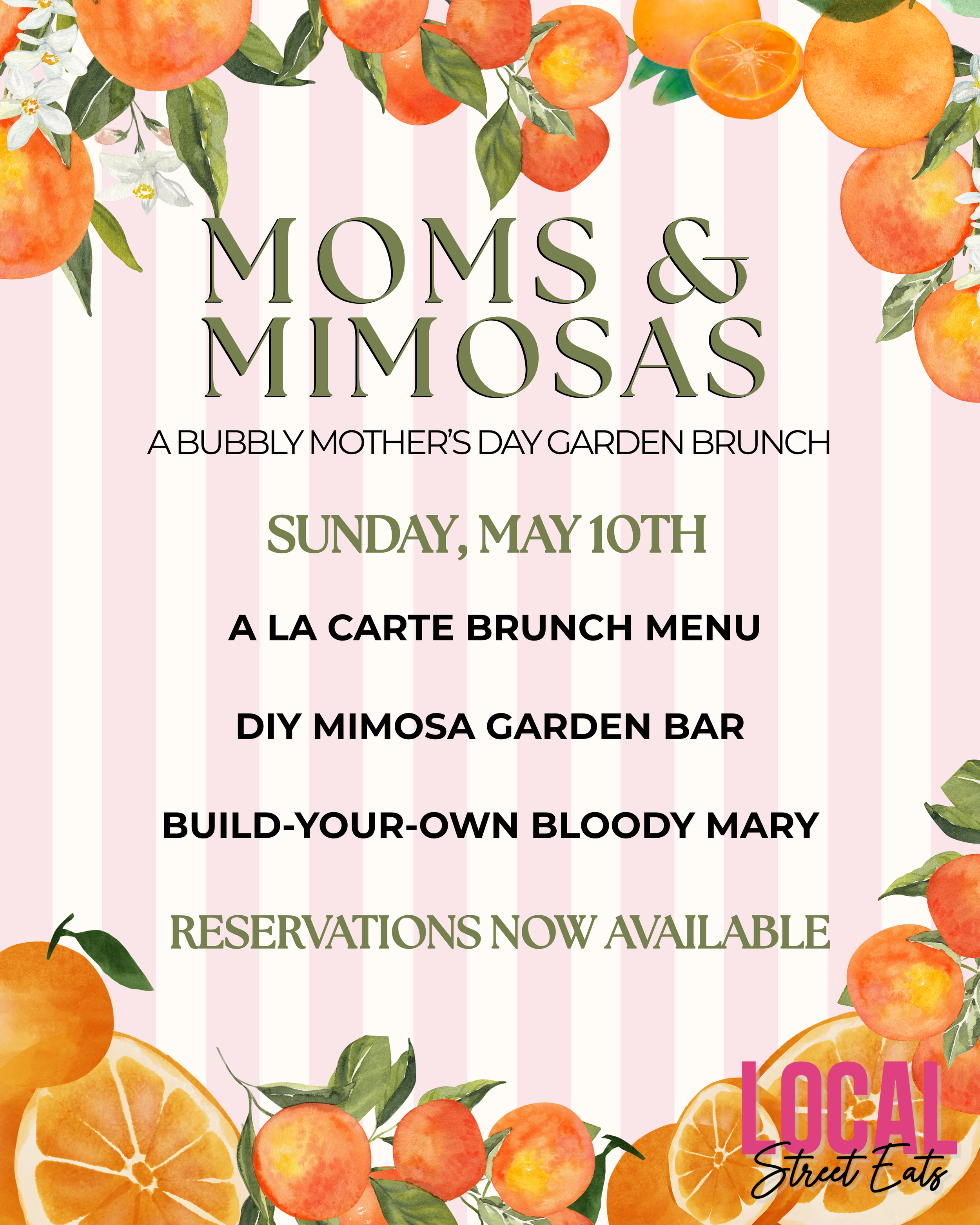 🌸 Moms & Mimosas - A Bubbly Mother’s Day Garden Brunch