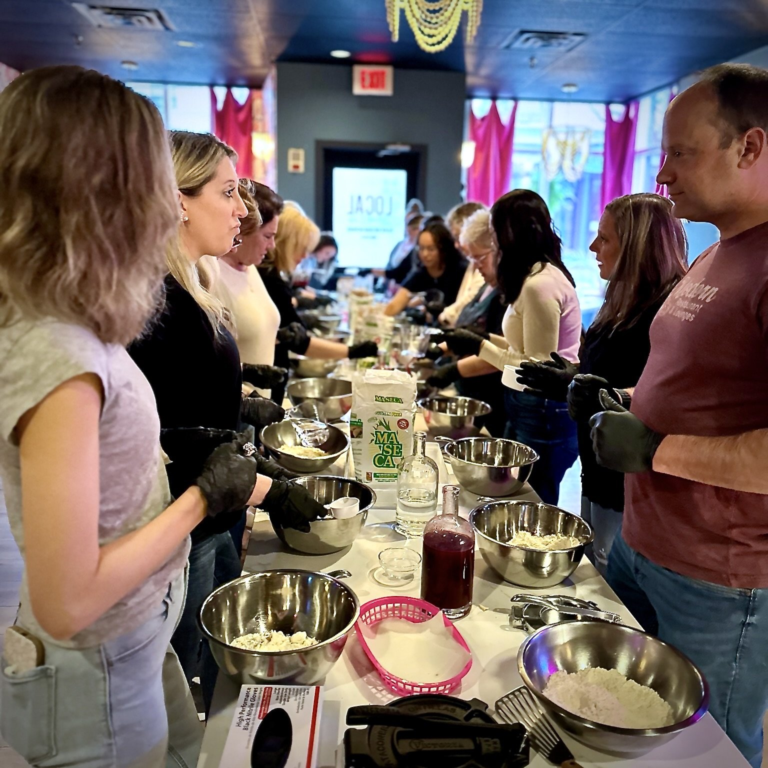 Private events team building company outing pop up class tortilla making 