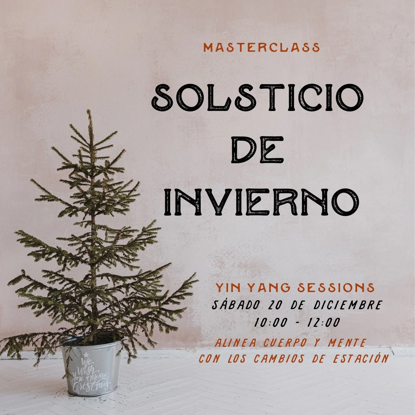 En diciembre tenemos una nueva Yin Yang Sessions, nuestro ritual estacional coincidiendo con el Solsticio de Invierno, la noche m&aacute;s larga del a&ntilde;o y un momento potente para mirar hacia dentro. 
Espera un delicioso tiempo de introspecci&o