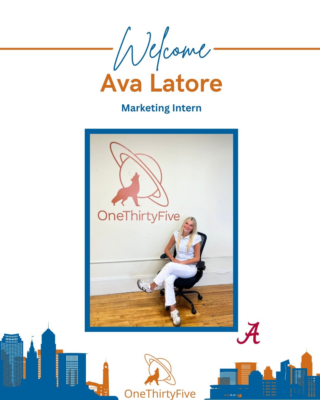 Welcome Ava Latore to OneThirtyFive as our summer Marketing Intern! She&rsquo;s a rising senior at the University of Alabama majoring in marketing and a Chagrin Falls native.
.
.
.
.
.
#OneThirtyFive #ohiostate #GoldenFlashes #OhioUniversity #clevela