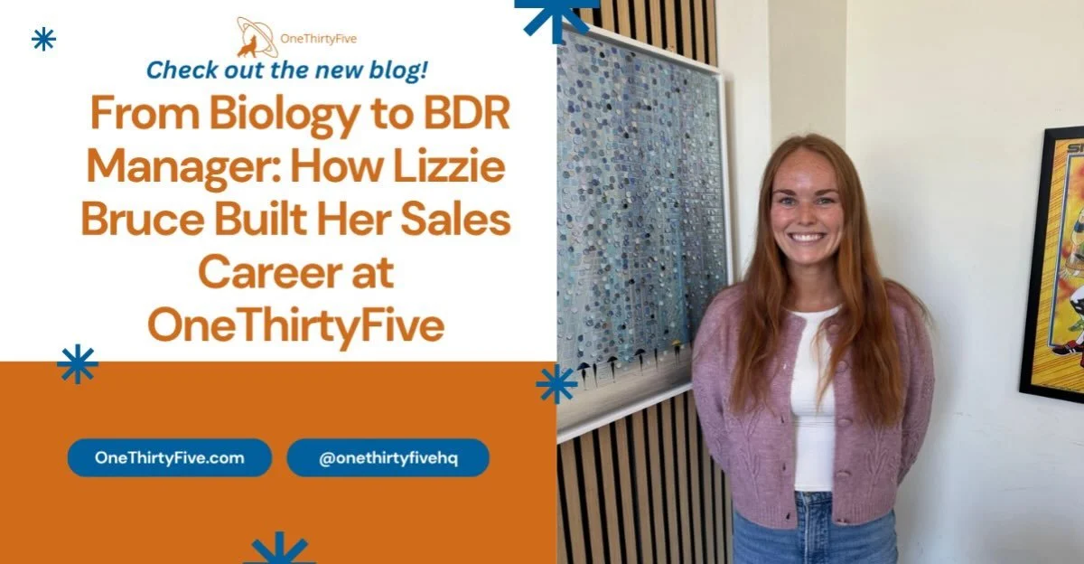 From Biology major to BDR Manager: Lizzie Bruce&rsquo;s story show&rsquo;s there&rsquo;s no single path to sales. 

Read our newest blog to see how she built her career at OneThirtyFive. 

-
-
-
-
-
-
-
-
-

#cleveland #CLEbusiness #smallbusiness #te