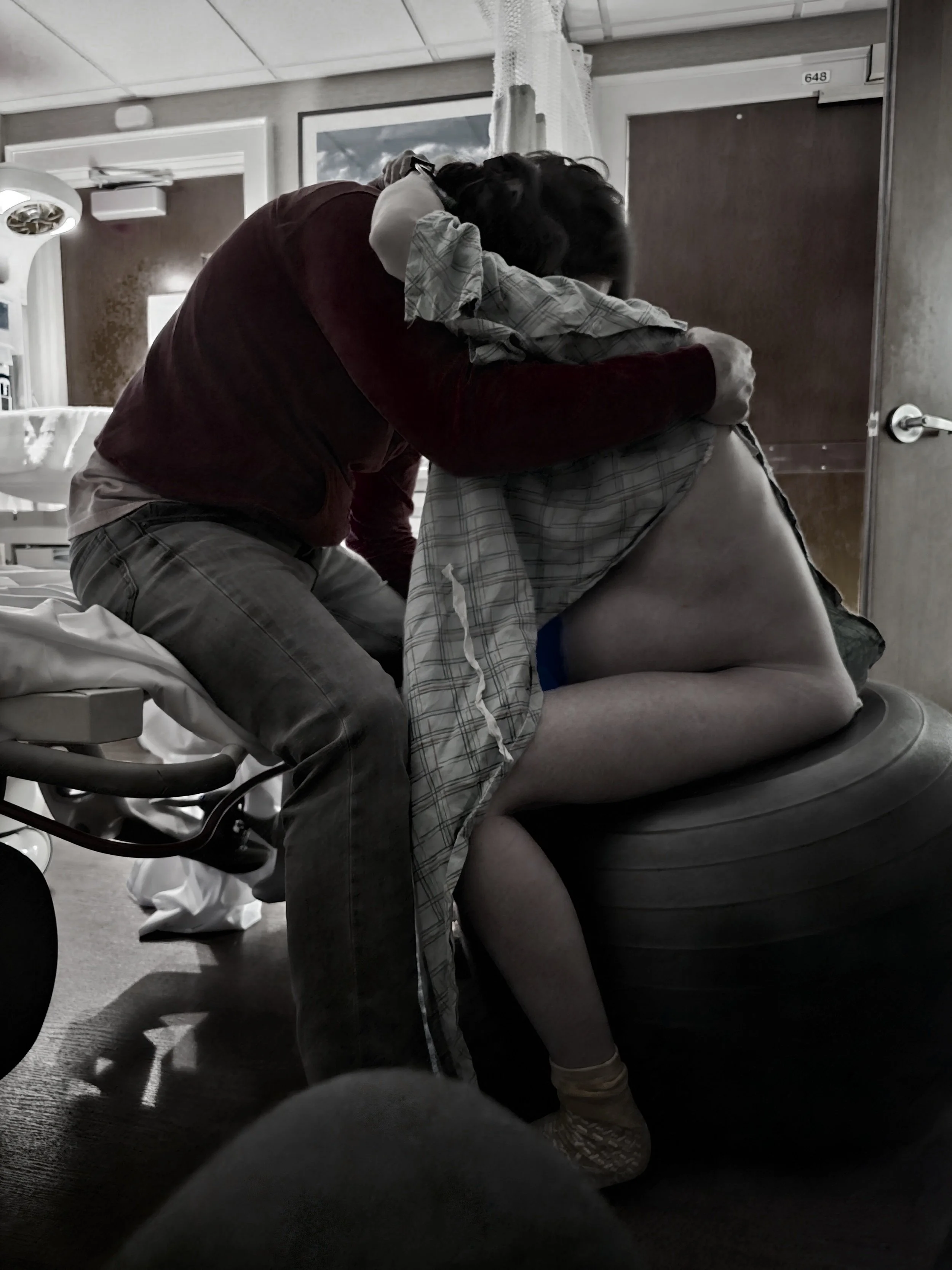 Dana & Tucker laboring together.jpg